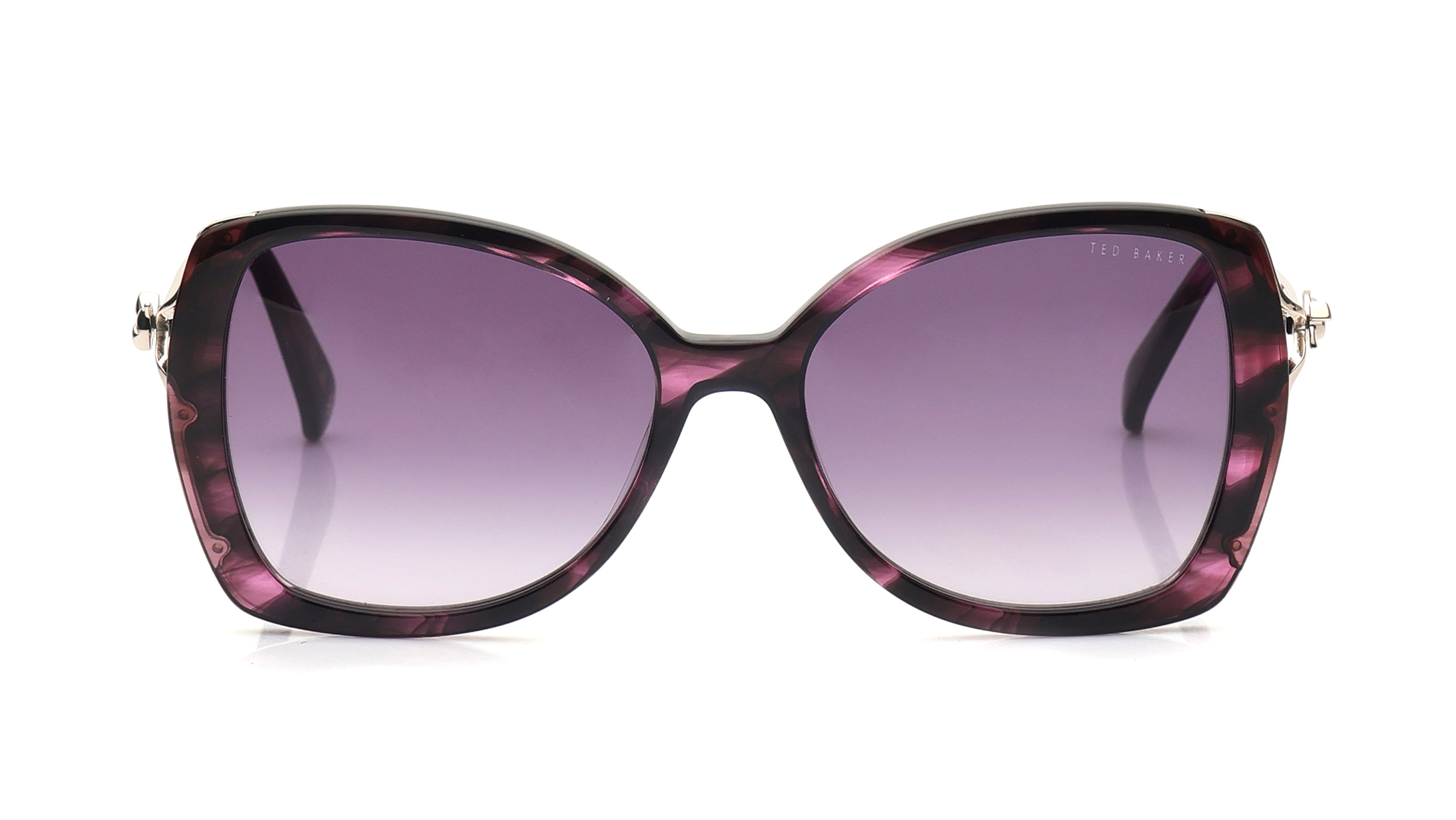 Image 1 of Grey Butterfly Sunglasses for Women from Ted Baker Available at Titan Eye+