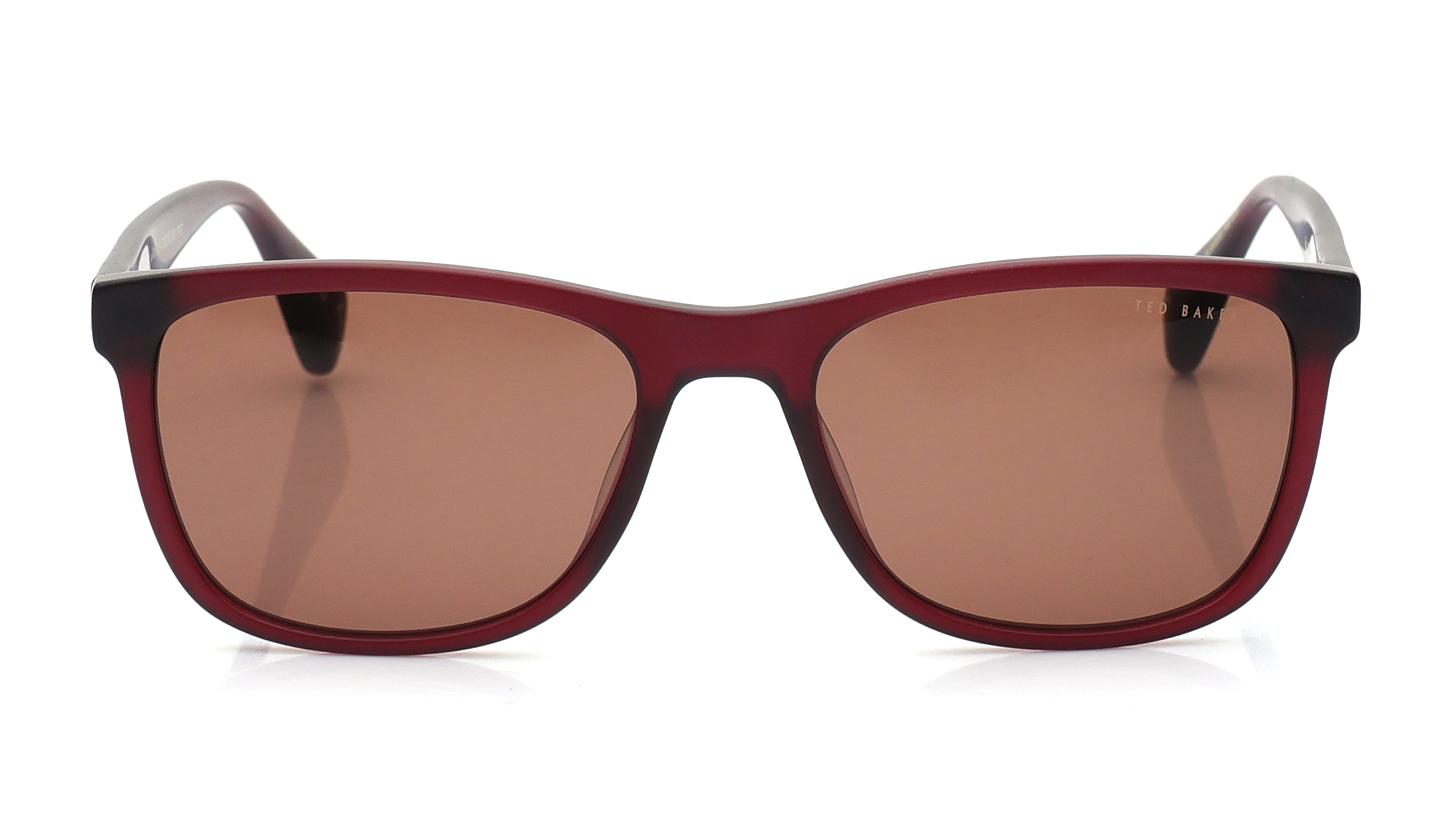 Image 1 of Brown Square Sunglasses for Men from Ted Baker Available at Titan Eye+