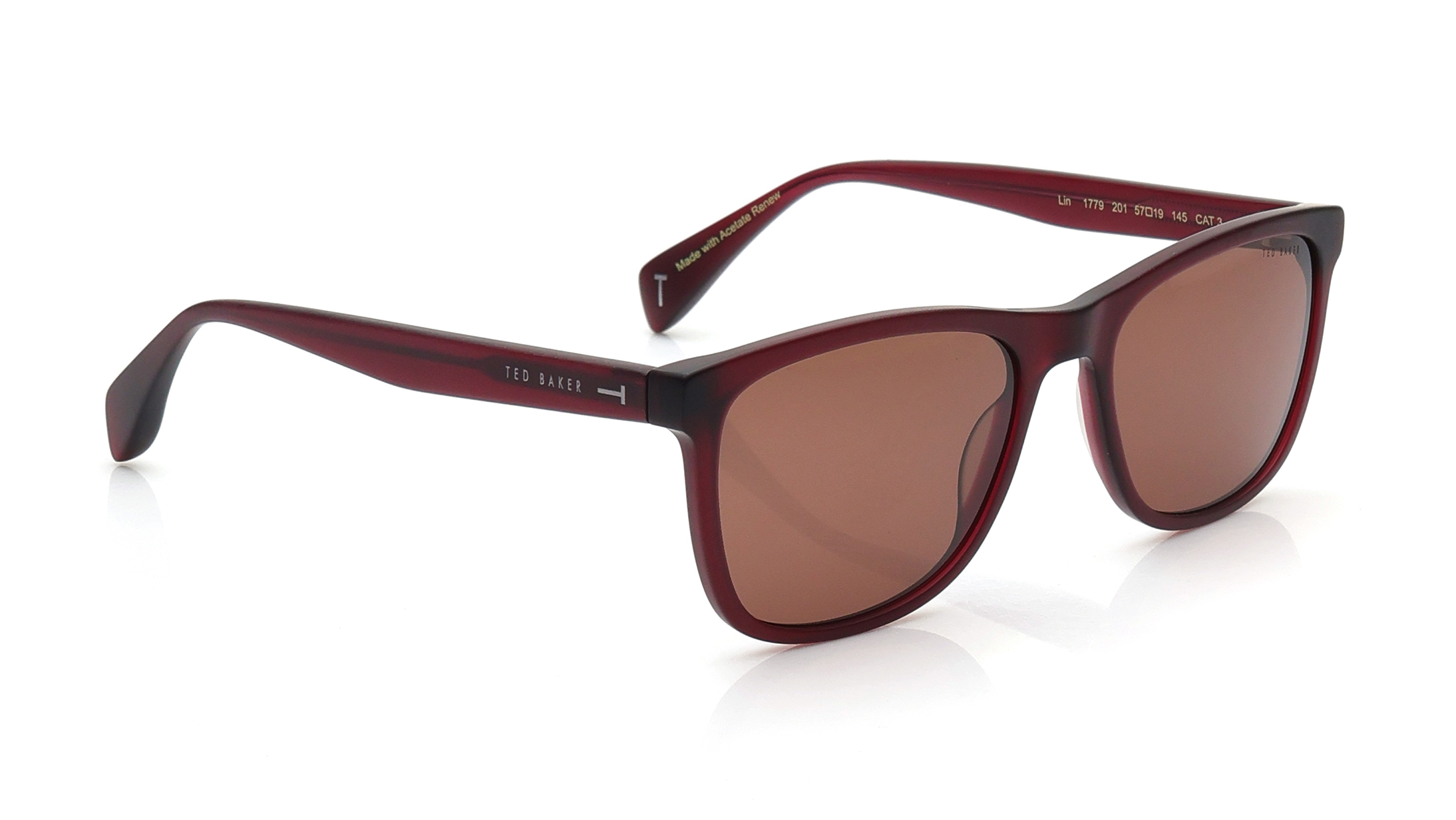 Ted Baker Unisex Sunglasses in bronze/brown combo Ted Baker Blair Brown Brown Gradient TB1359 126 Sunglasses  main image 2