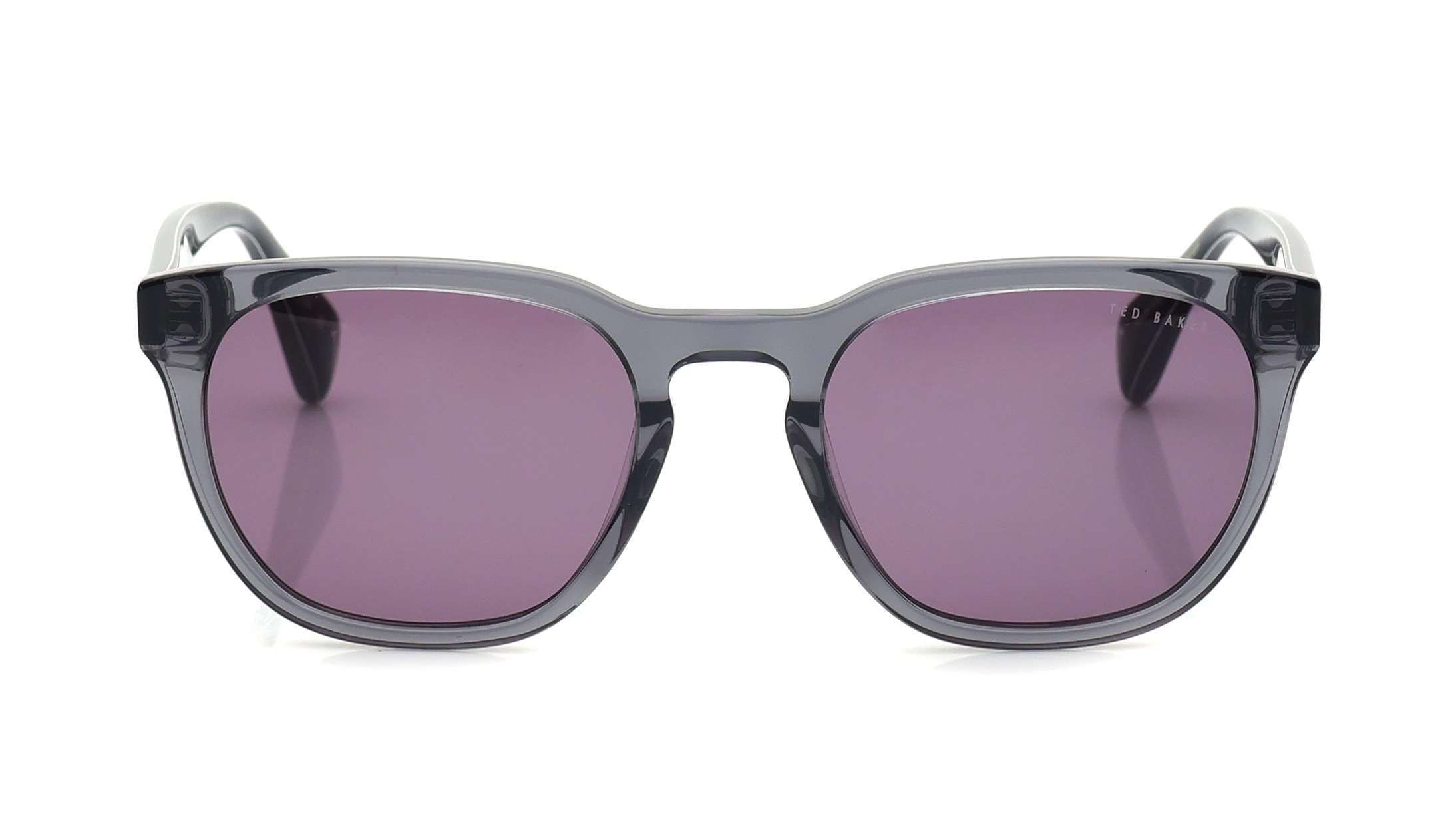 Image 1 of Grey Square Sunglasses for Men from Ted Baker Available at Titan Eye+