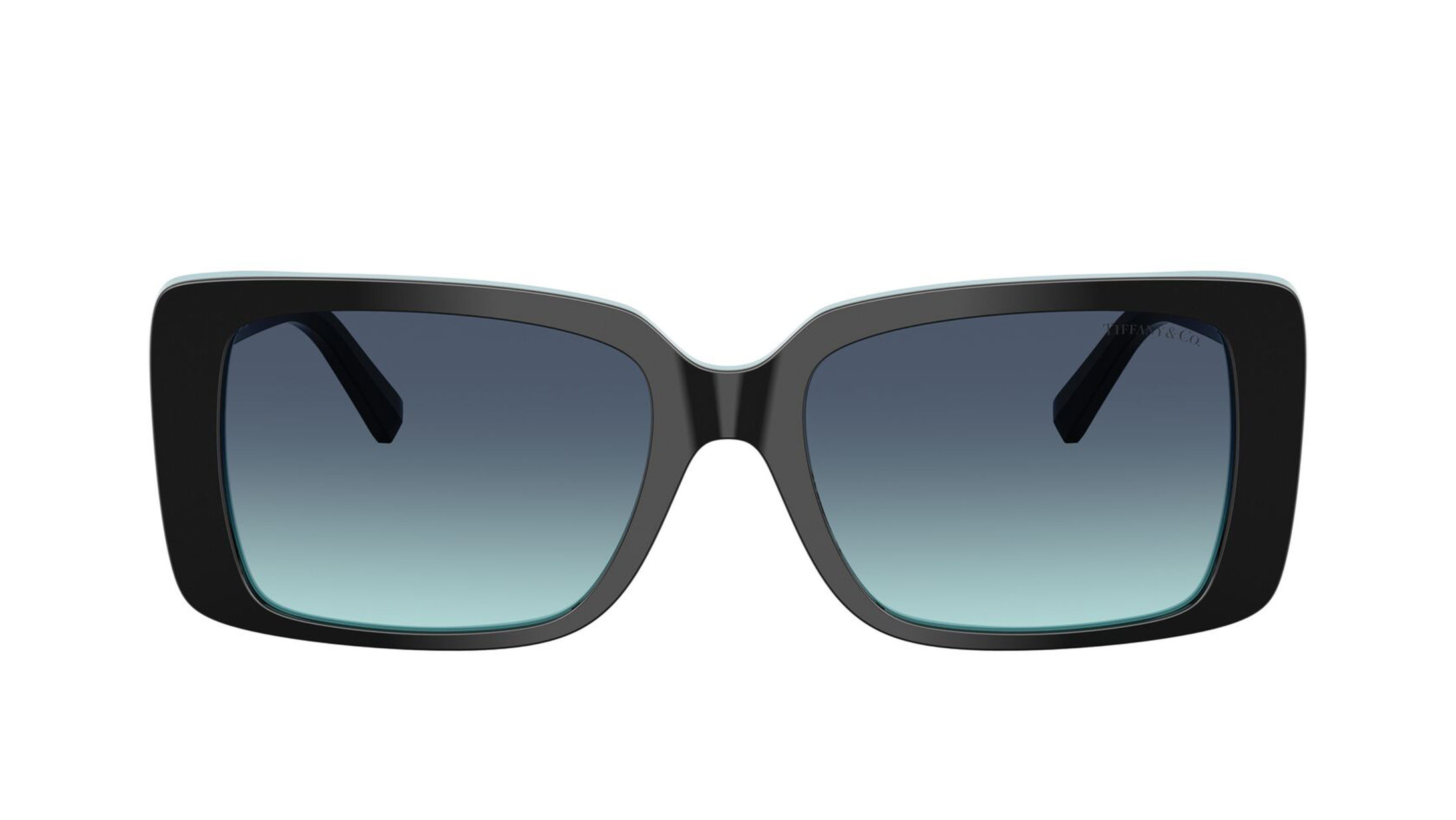 Image 1 of Blue Rectangle Sunglasses for Women from Tiffany & Co. Available at Titan Eye+