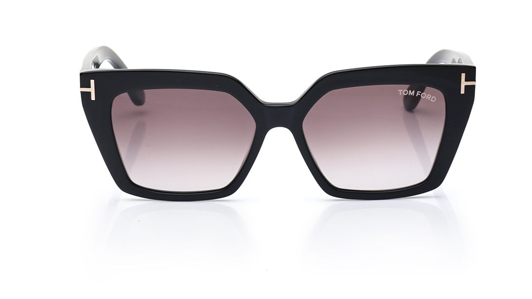 Image 1 of Purple CatEye Sunglasses for Women from Tom Ford Available at Titan Eye+