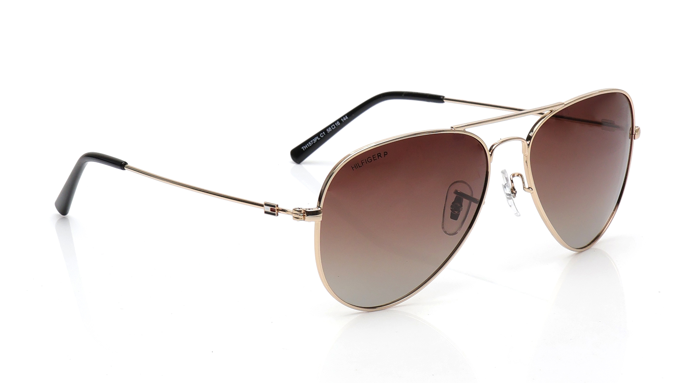 Brown Aviator Polarized Sunglasses for Men available online at