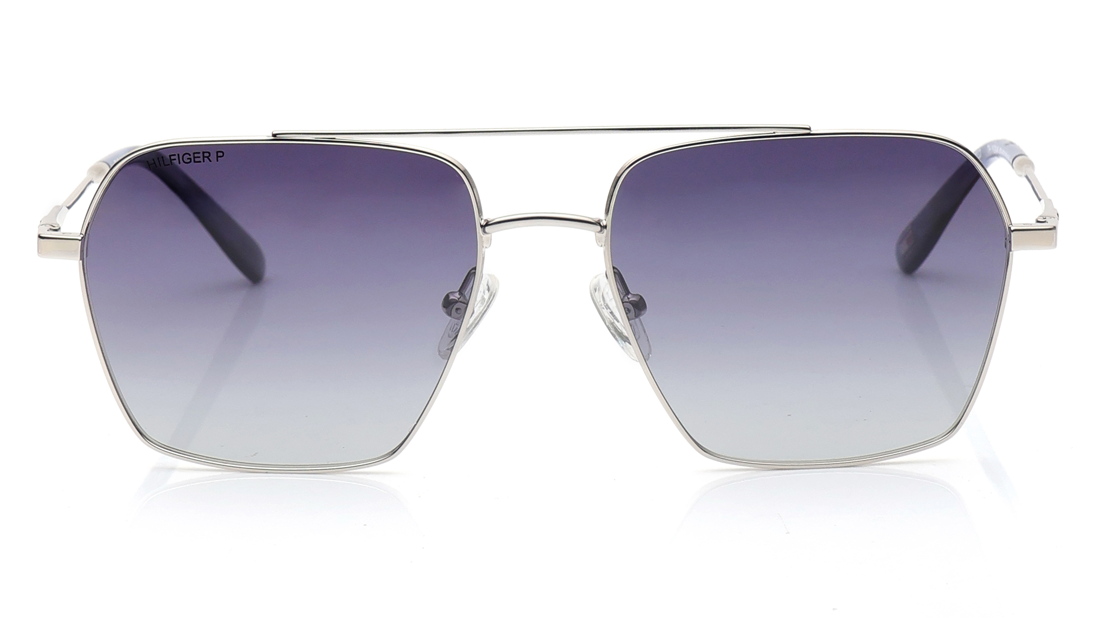 Image 1 of Smoke Navigator Polarized Sunglasses for Men from Tommy Hilfiger Available at Titan Eye+