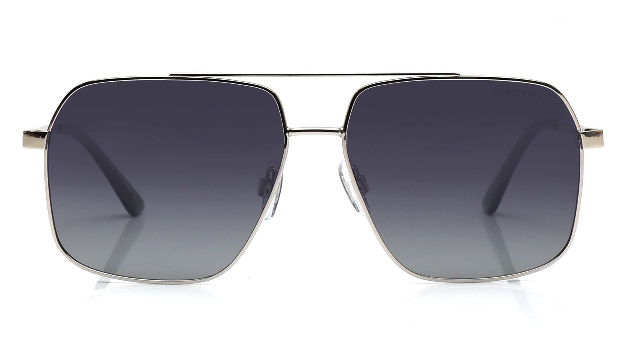 Image 1 of Smoke Navigator Polarized Sunglasses for Men from Tommy Hilfiger Available at Titan Eye+