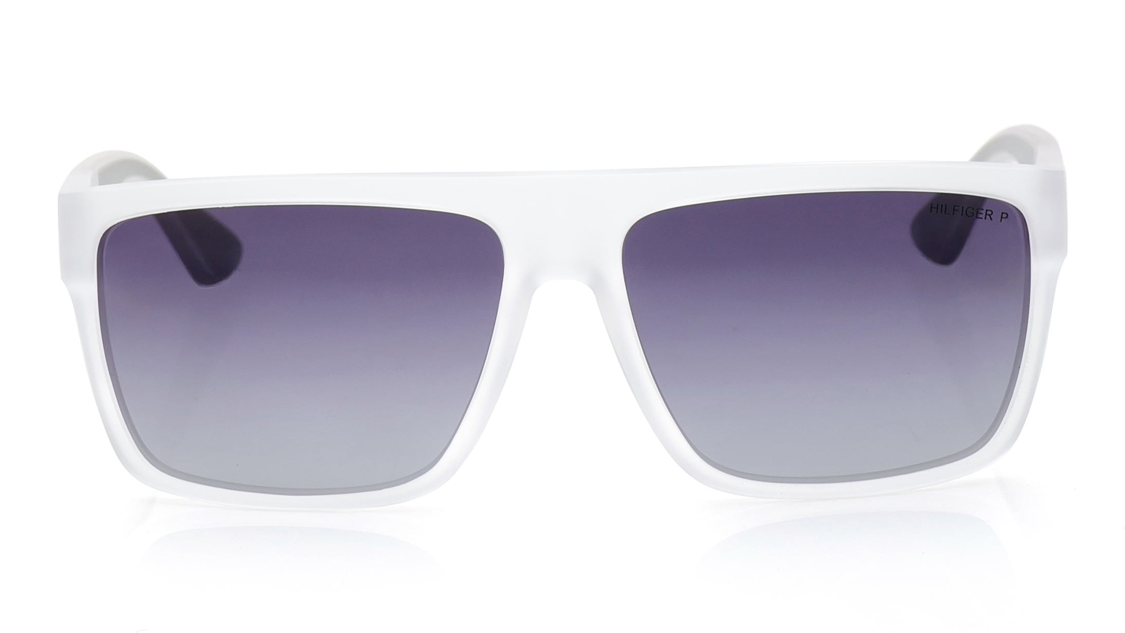 Image 1 of Grey Navigator Sunglasses for Men from Tommy Hilfiger Available at Titan Eye+