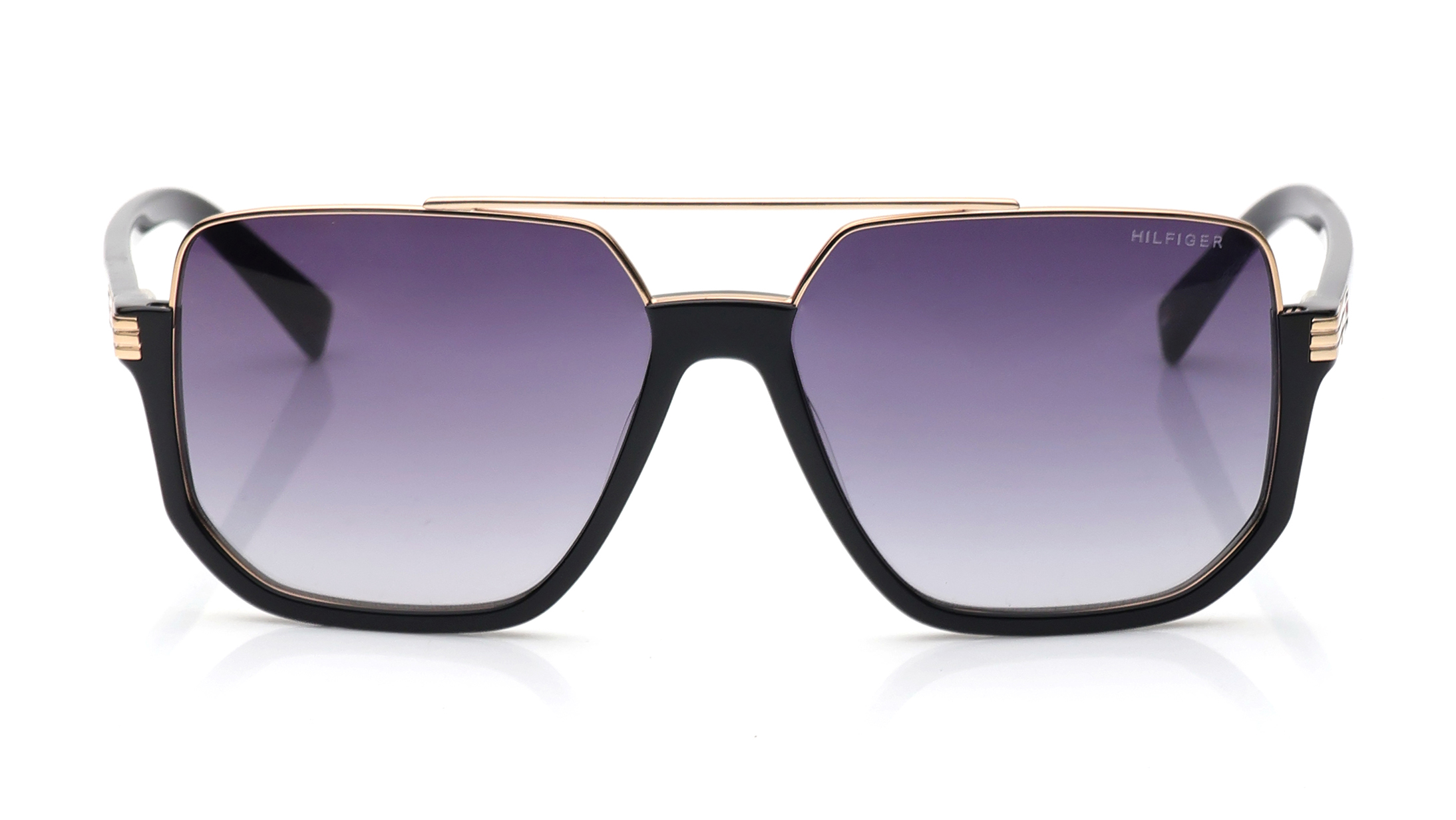 Image 1 of Smoke Navigator Sunglasses for Men from Tommy Hilfiger Available at Titan Eye+