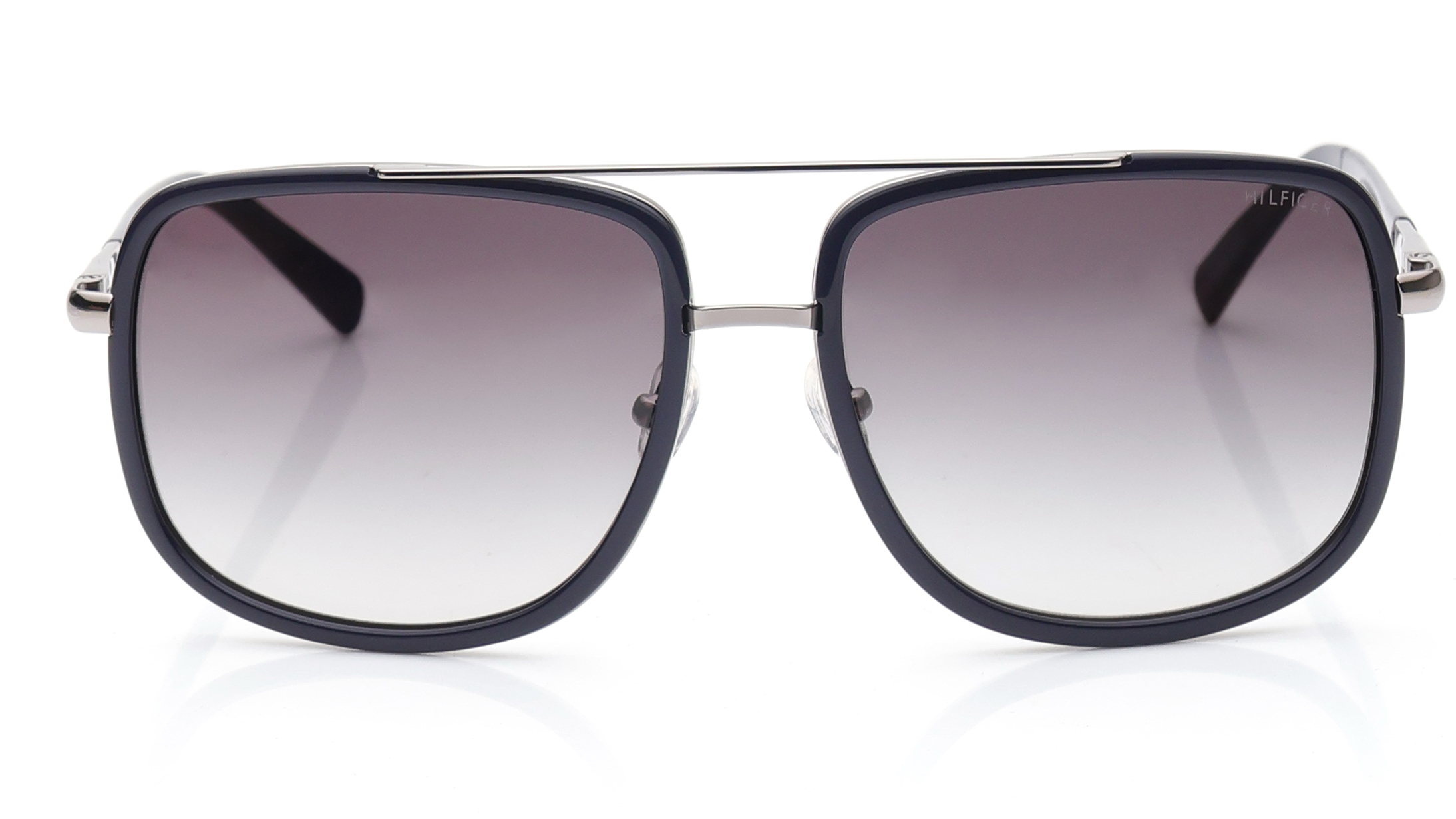 Image 1 of Grey Square Sunglasses for Men from Tommy Hilfiger Available at Titan Eye+