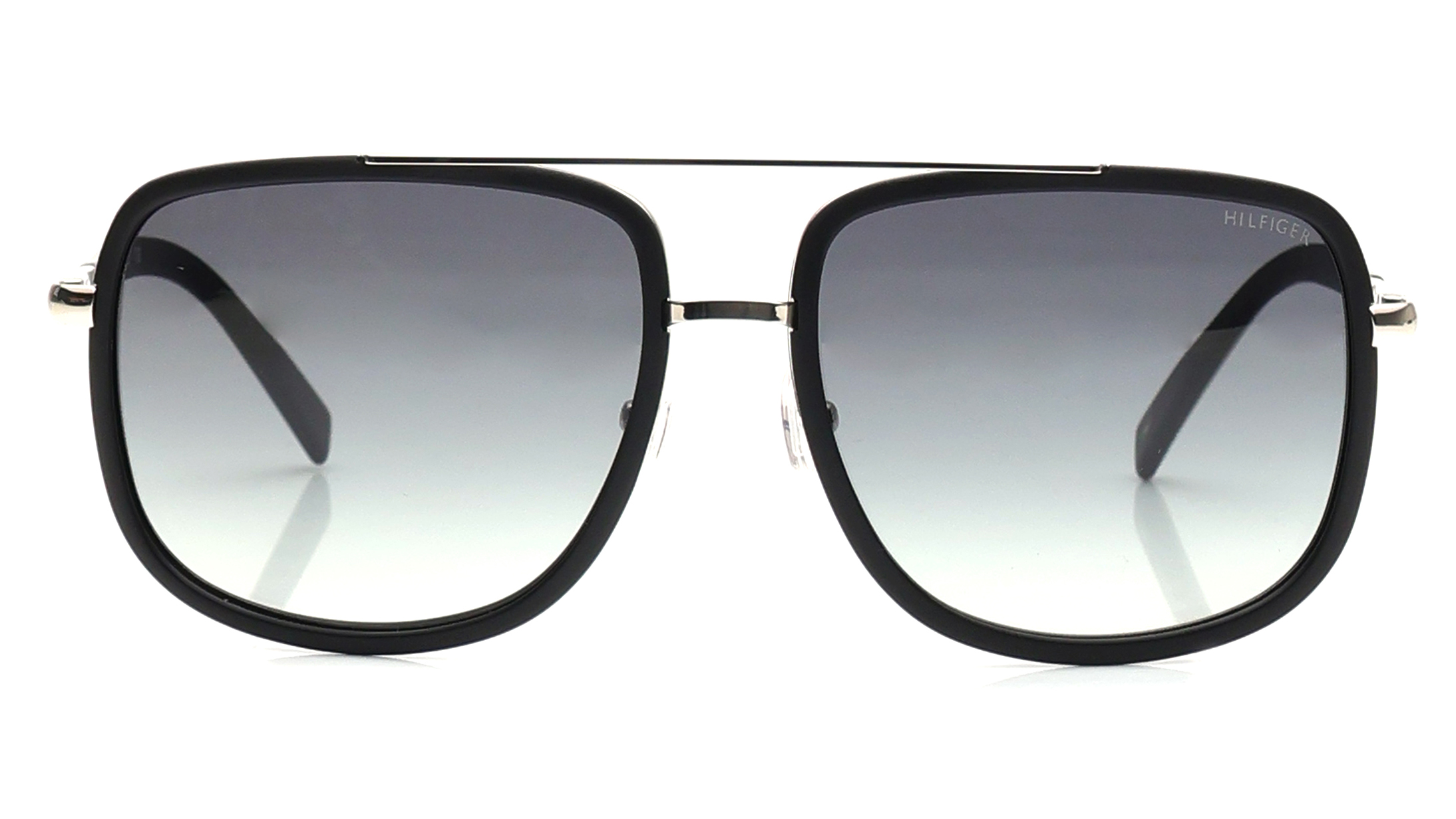 Image 1 of Green Square Sunglasses for Men from Tommy Hilfiger Available at Titan Eye+