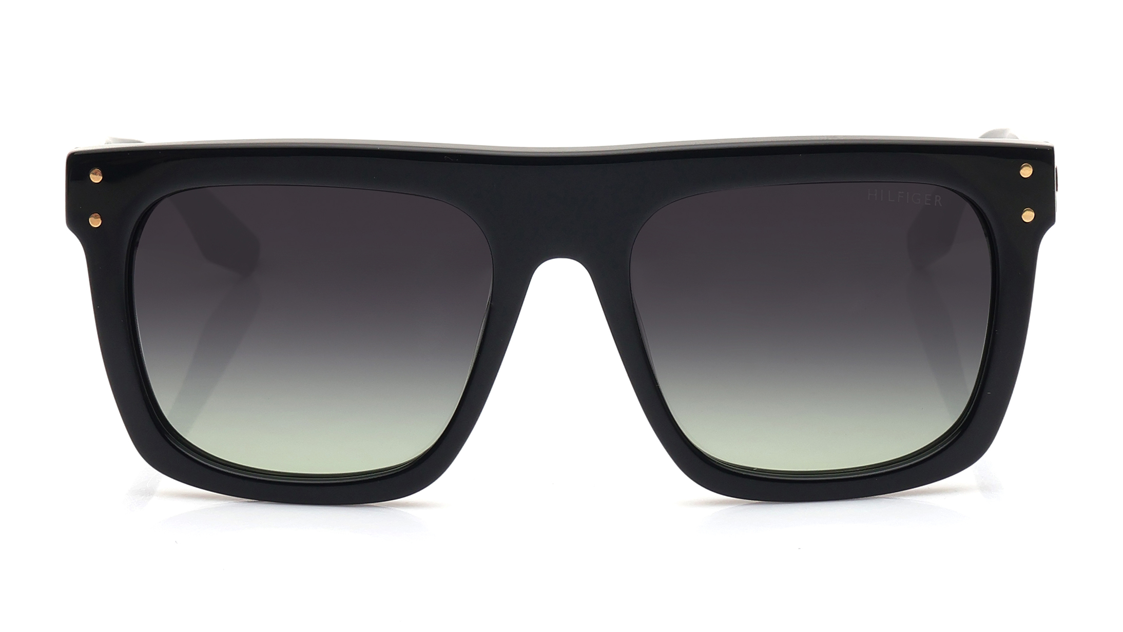 Image 1 of Smoke Square Sunglasses for Men from Tommy Hilfiger Available at Titan Eye+