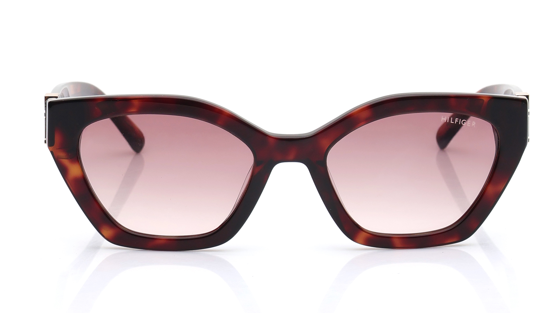 Image 1 of Brown CatEye Sunglasses for Women from Tommy Hilfiger Available at Titan Eye+