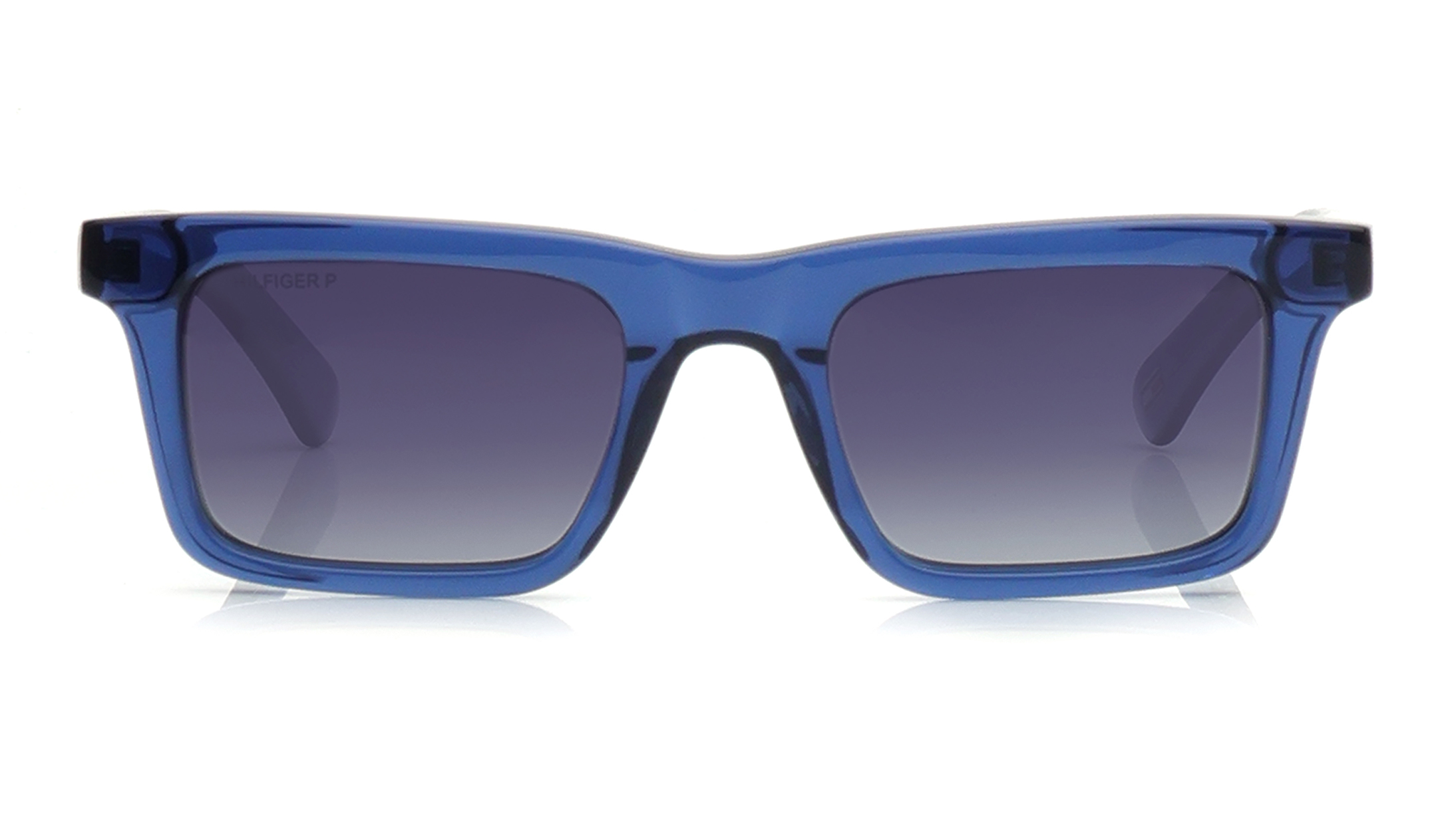 Image 1 of Grey Square Sunglasses for Men from Tommy Hilfiger Available at Titan Eye+