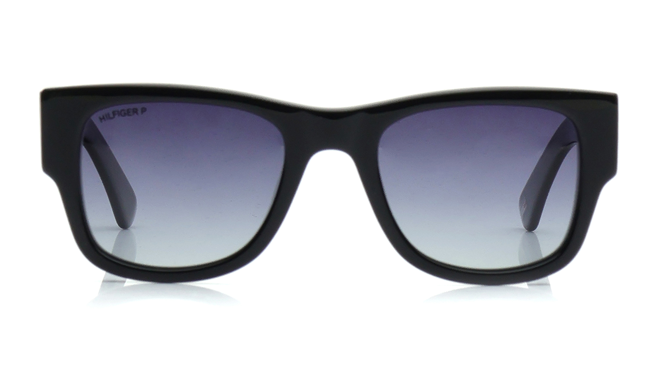 Image 1 of Grey Wayfarer Sunglasses for Men from Tommy Hilfiger Available at Titan Eye+