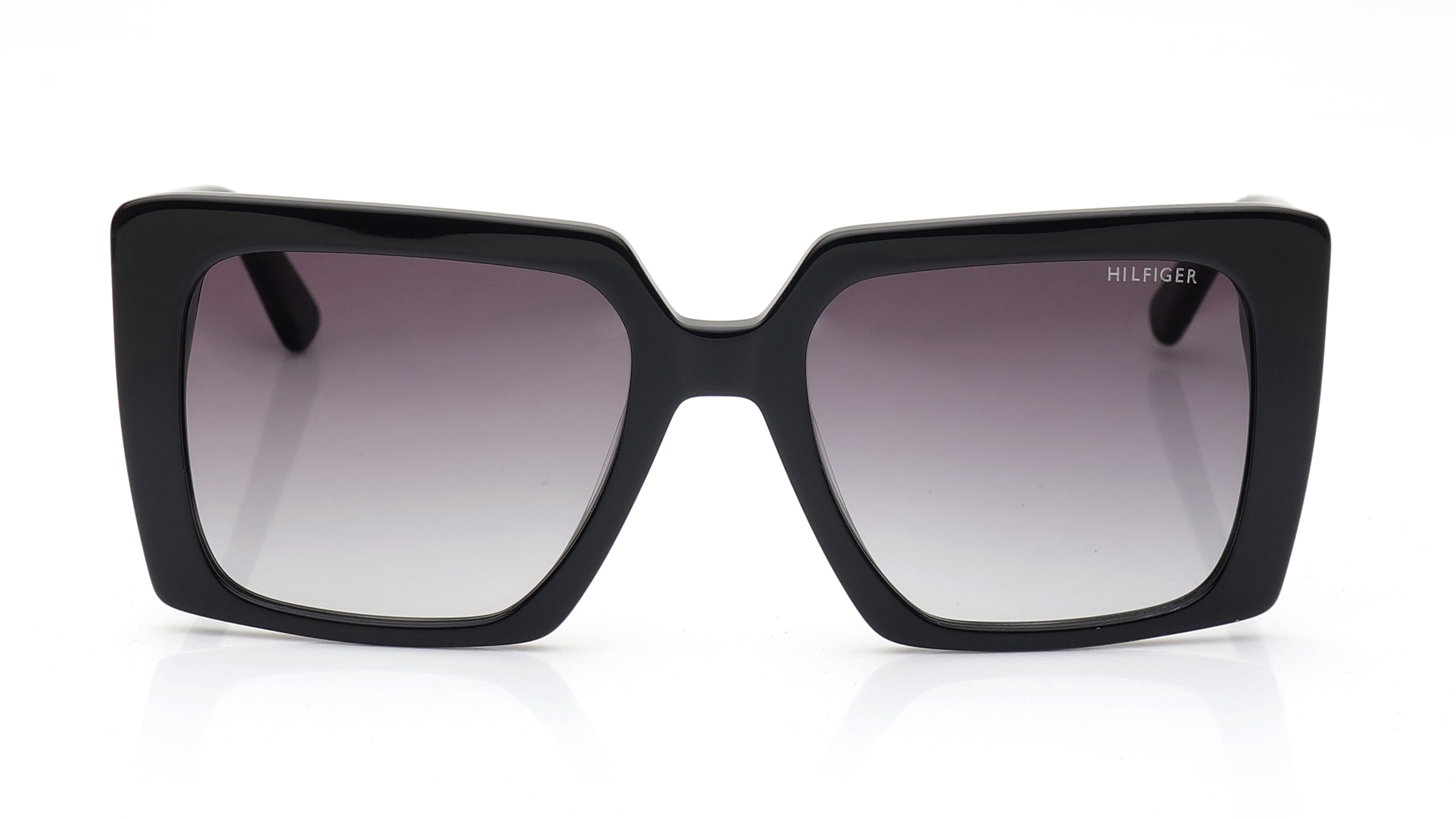 Image 1 of Grey Square Sunglasses for Women from Tommy Hilfiger Available at Titan Eye+