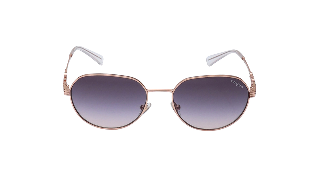 Image 1 of Grey Geometric Sunglasses for Women from Vogue Eyewear Available at Titan Eye+