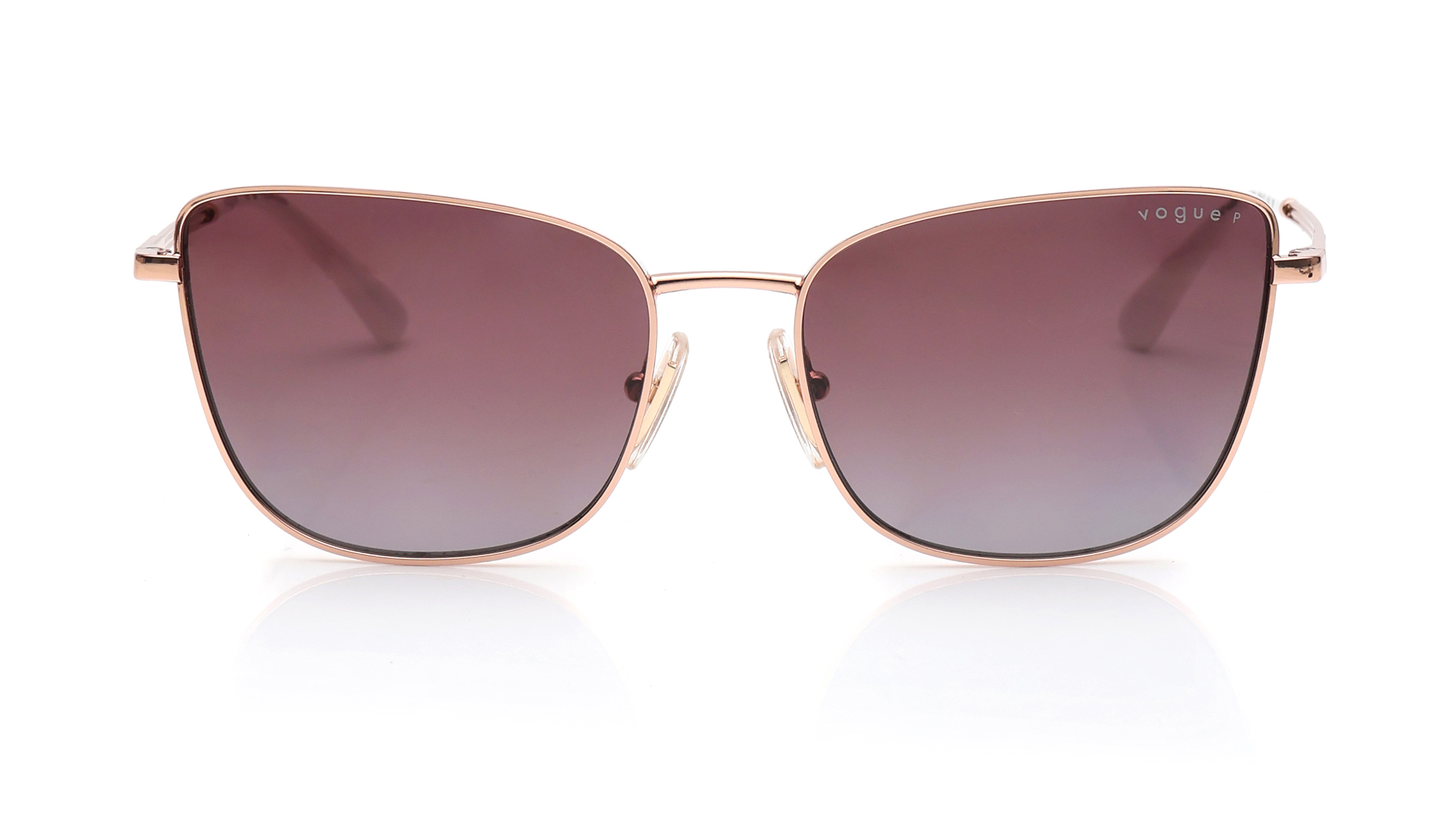 Image 1 of Grey Butterfly Polarized Sunglasses for Women from Vogue Eyewear Available at Titan Eye+