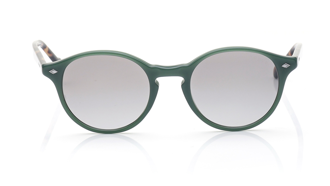 Image 1 of Grey Round Polarized Sunglasses for Men from Vogue Eyewear Available at Titan Eye+