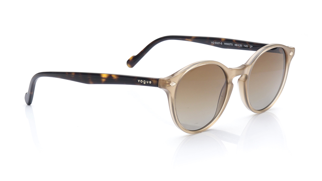 Brown Round Polarized Sunglasses for Men