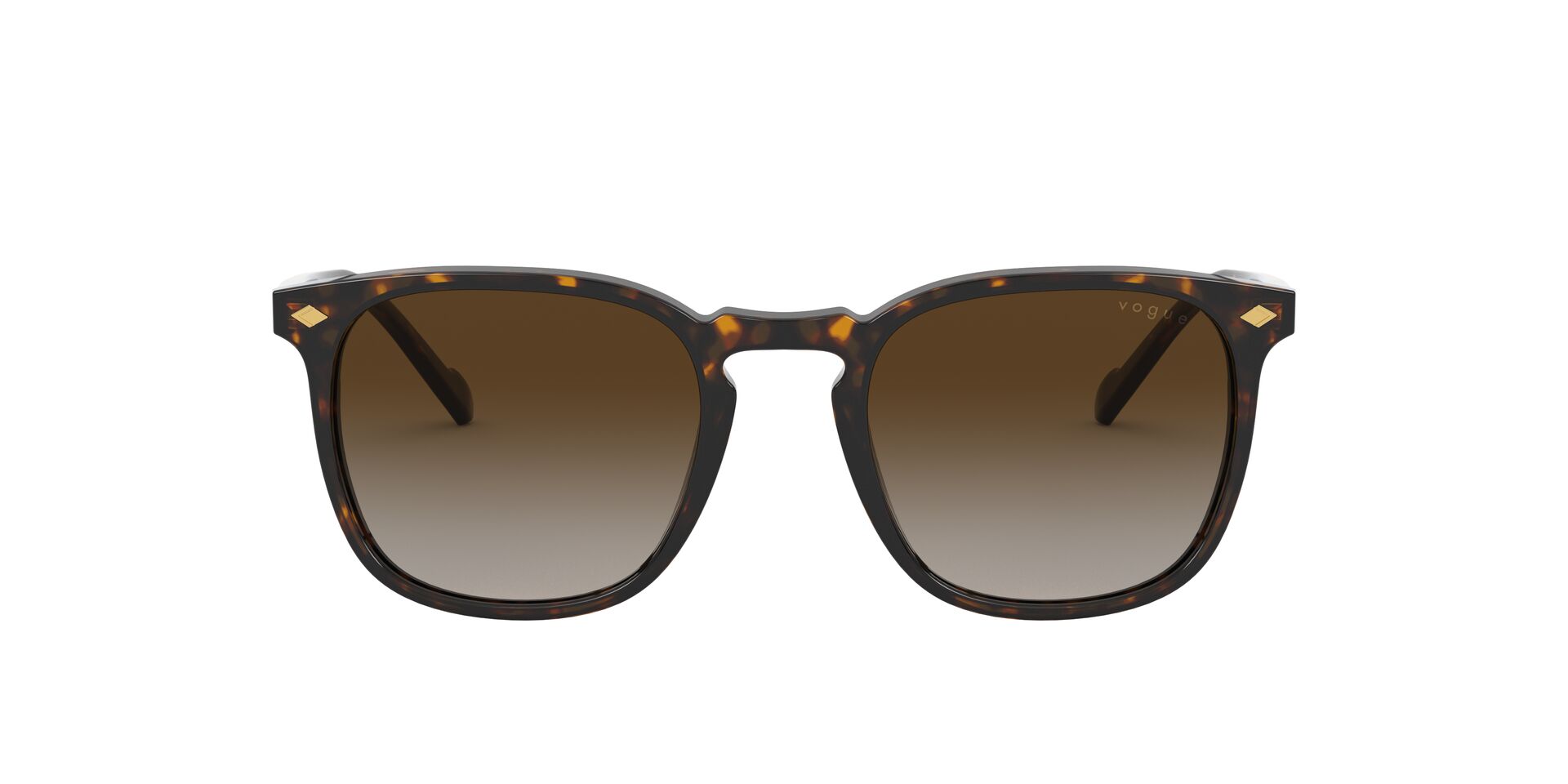 Image 1 of Brown Square Sunglasses for Men from Vogue Eyewear Available at Titan Eye+