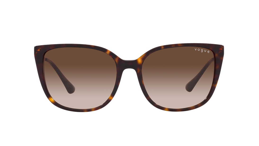Image 1 of Brown Square Sunglasses for Women from Vogue Eyewear Available at Titan Eye+
