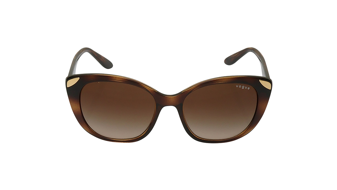 Image 1 of Brown Butterfly Sunglasses for Women from Vogue Eyewear Available at Titan Eye+
