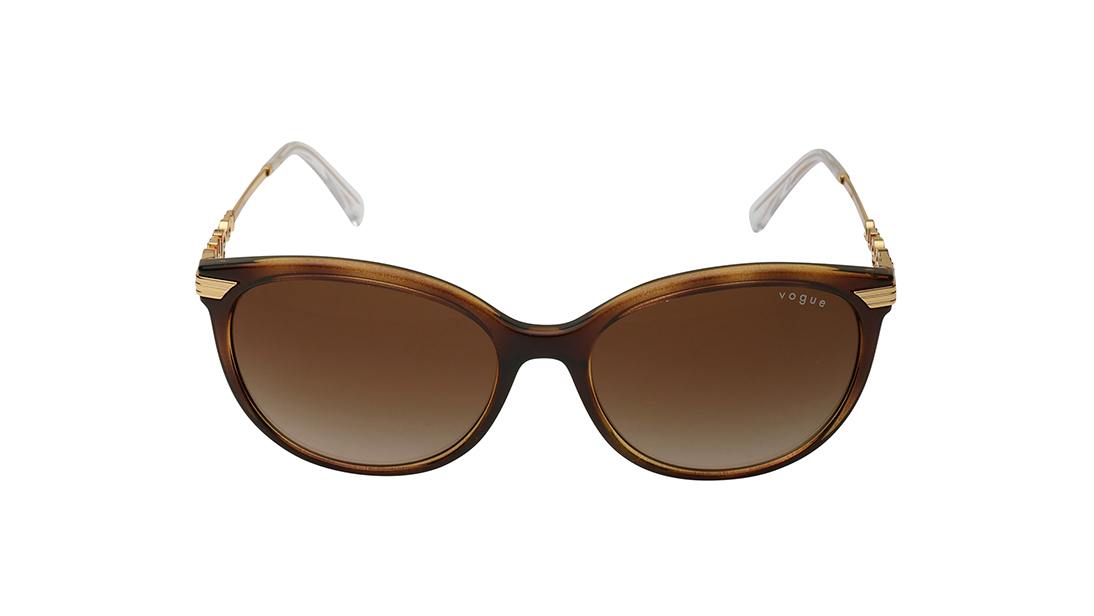 Image 1 of Brown Butterfly Sunglasses for Women from Vogue Eyewear Available at Titan Eye+