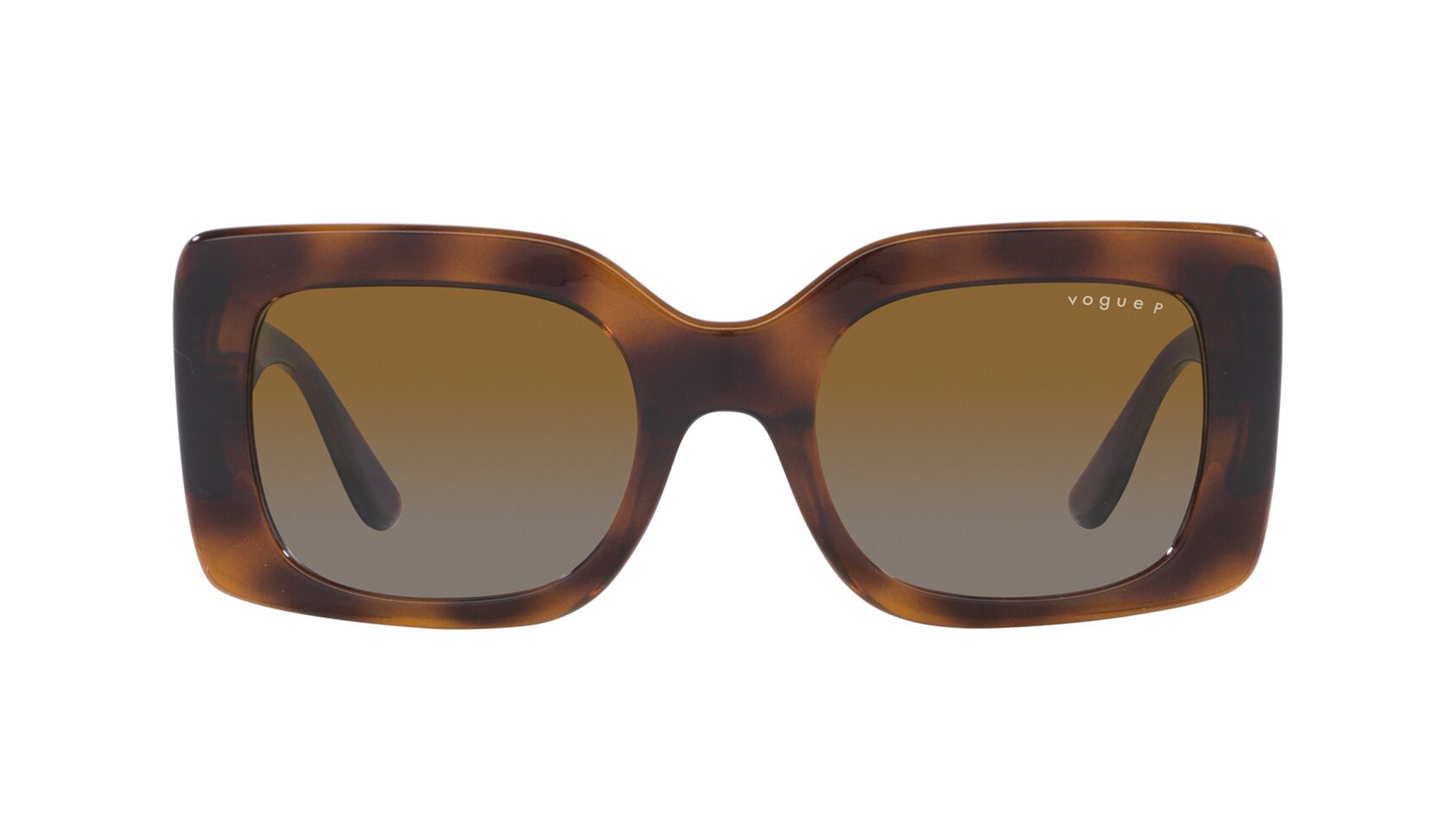 Image 1 of Brown Square Sunglasses for Women from Vogue Eyewear Available at Titan Eye+