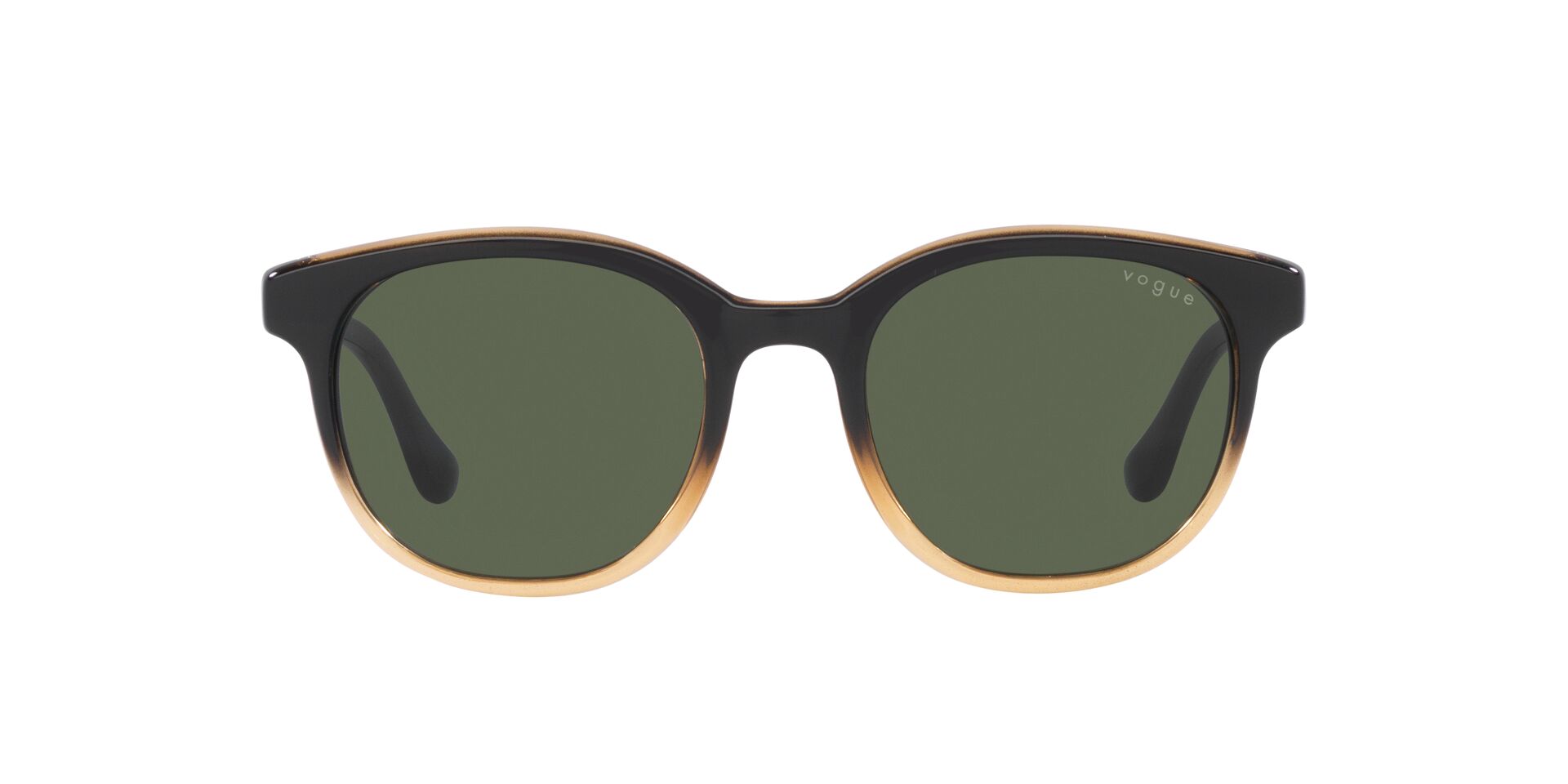 Image 1 of Green Round Sunglasses for Men from Vogue Eyewear Available at Titan Eye+