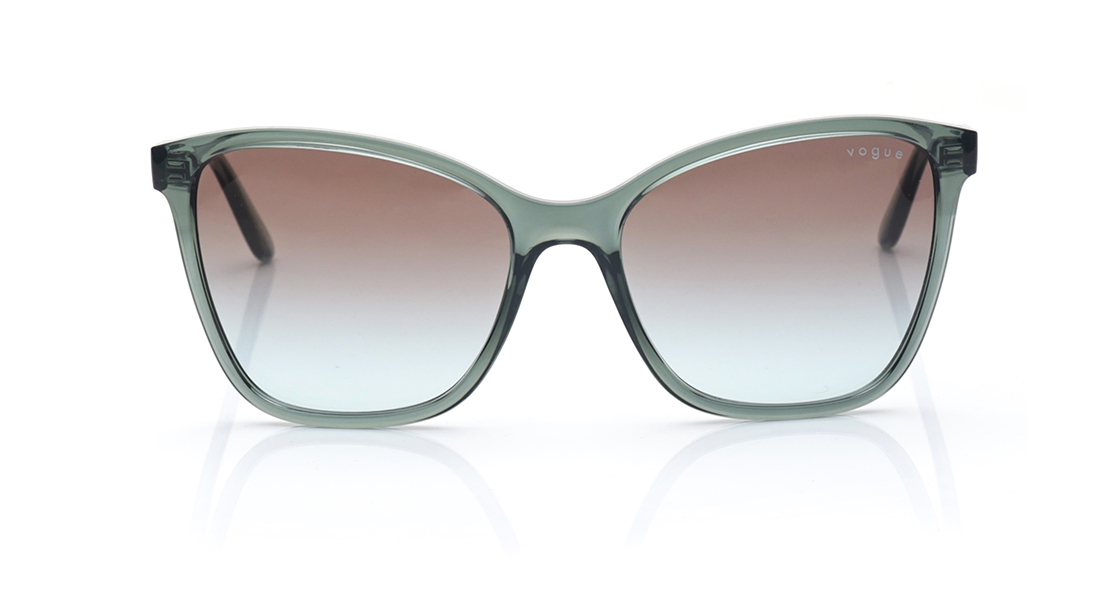 Image 1 of Green Butterfly Polarized Sunglasses for Women from Vogue Eyewear Available at Titan Eye+