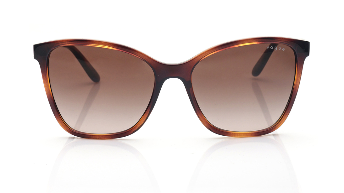 Image 1 of Brown Butterfly Polarized Sunglasses for Women from Vogue Eyewear Available at Titan Eye+