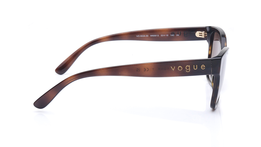 Image 6 of Brown Rectangle Polarized Sunglasses for Women from Vogue Eyewear Available at Titan Eye+
