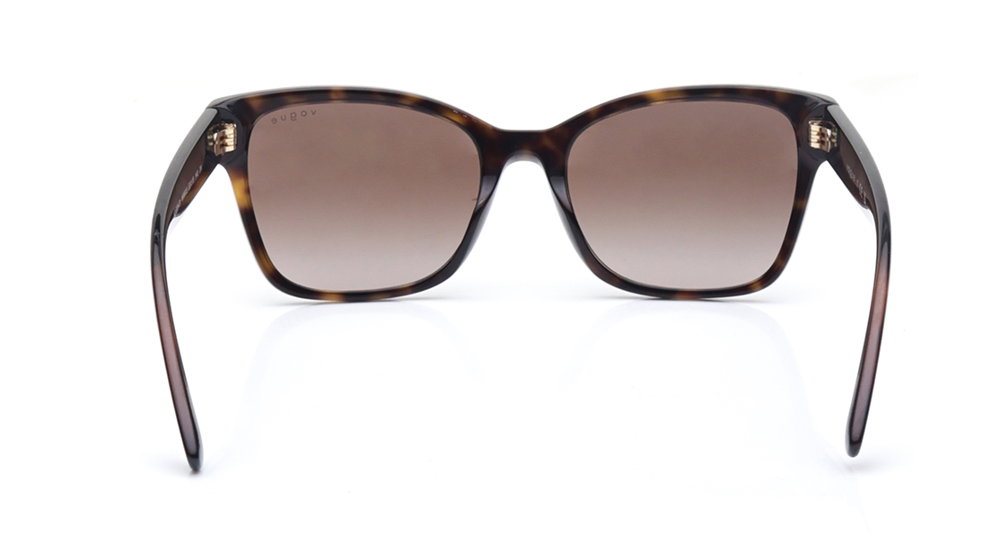 Image 4 of Brown Rectangle Polarized Sunglasses for Women from Vogue Eyewear Available at Titan Eye+