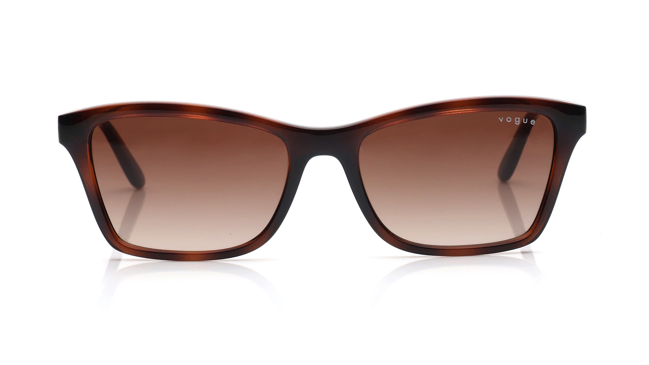 Image 1 of Brown Pillow Sunglasses for Women from Vogue Eyewear Available at Titan Eye+