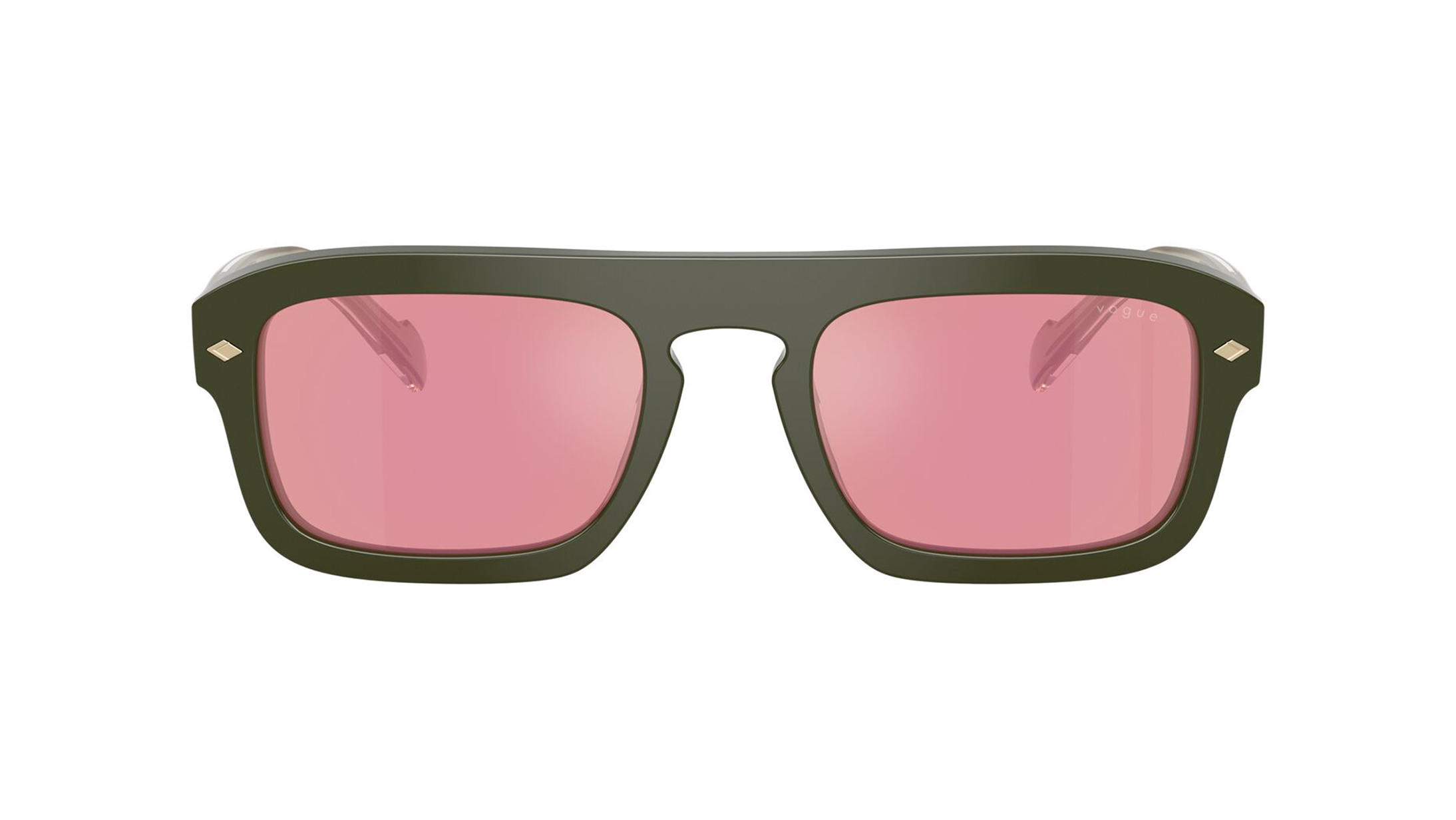 Image 1 of Pink Irregular Sunglasses for Men from Vogue Eyewear Available at Titan Eye+