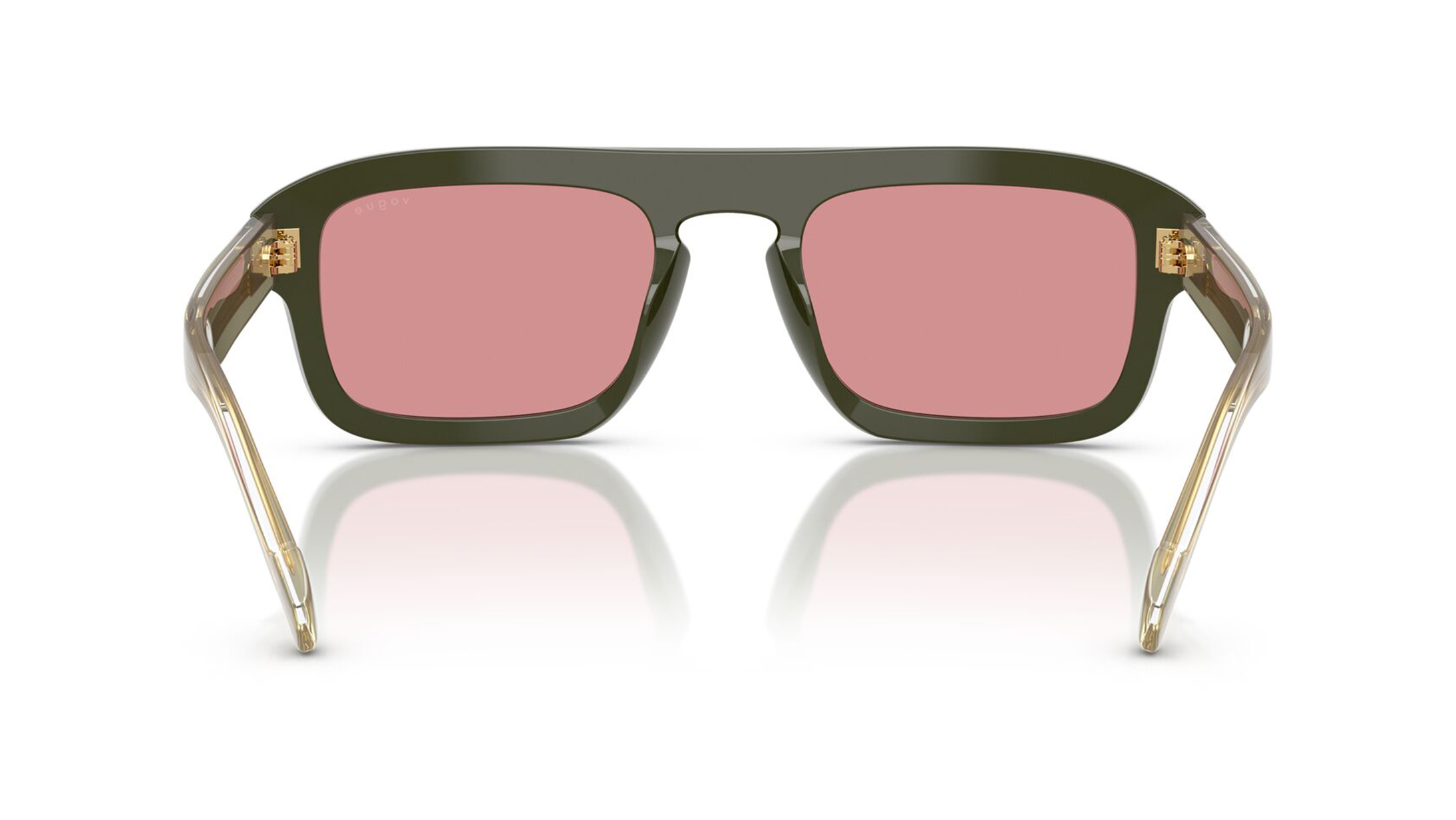 Image 5 of Pink Irregular Sunglasses for Men from Vogue Eyewear Available at Titan Eye+