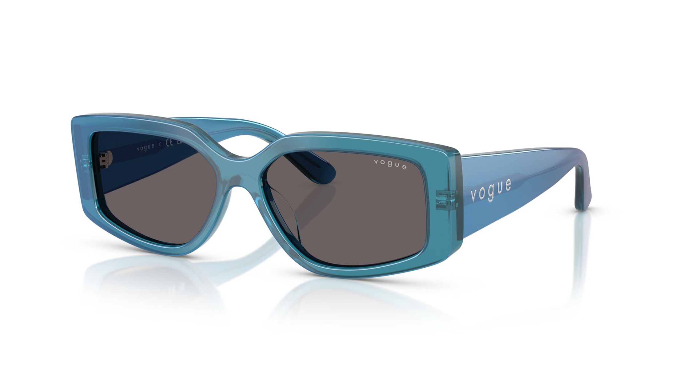 Image 3 of Black Rectangle Sunglasses for Women from Vogue Eyewear Available at Titan Eye+