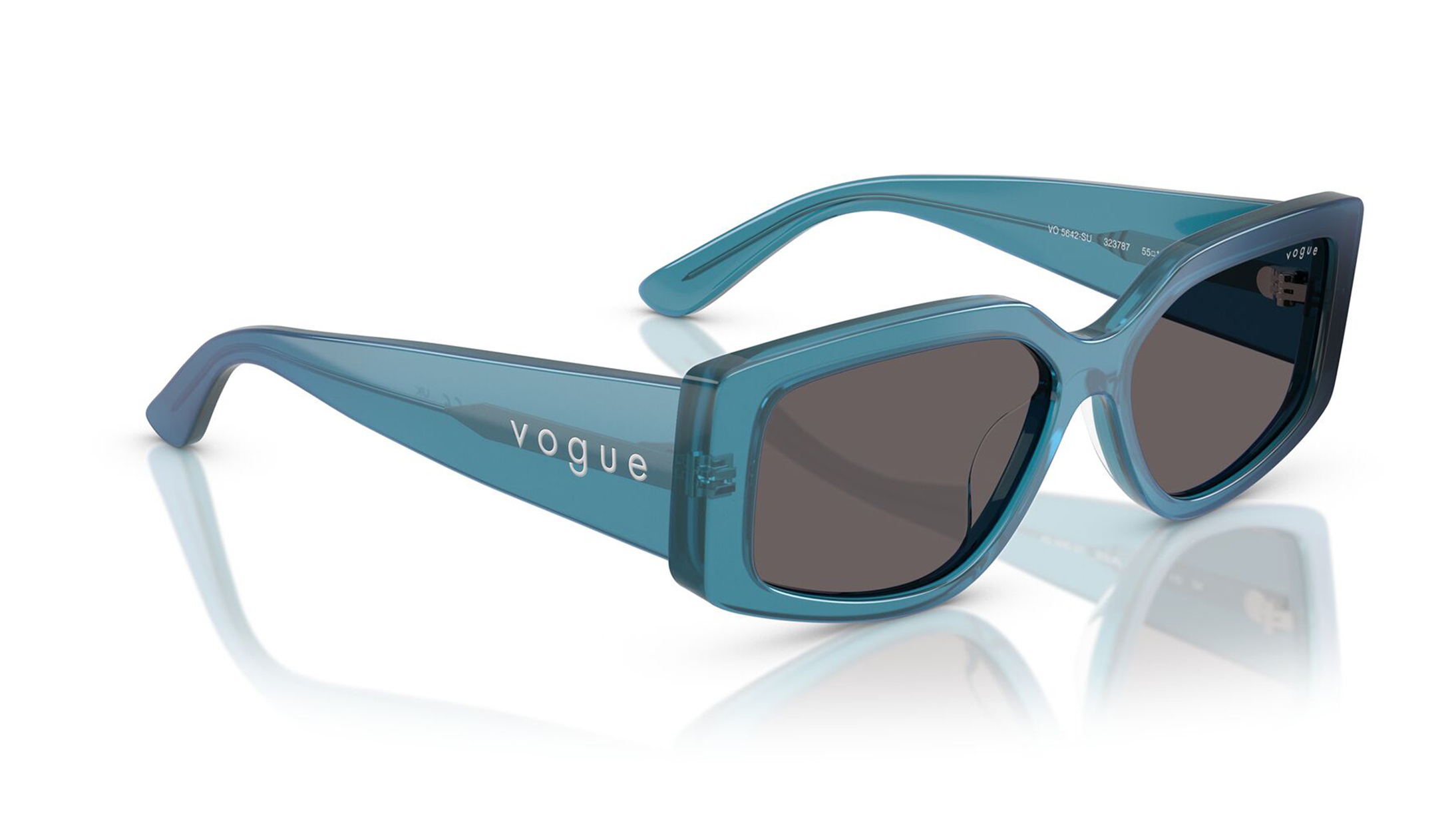 Image 2 of Black Rectangle Sunglasses for Women from Vogue Eyewear Available at Titan Eye+