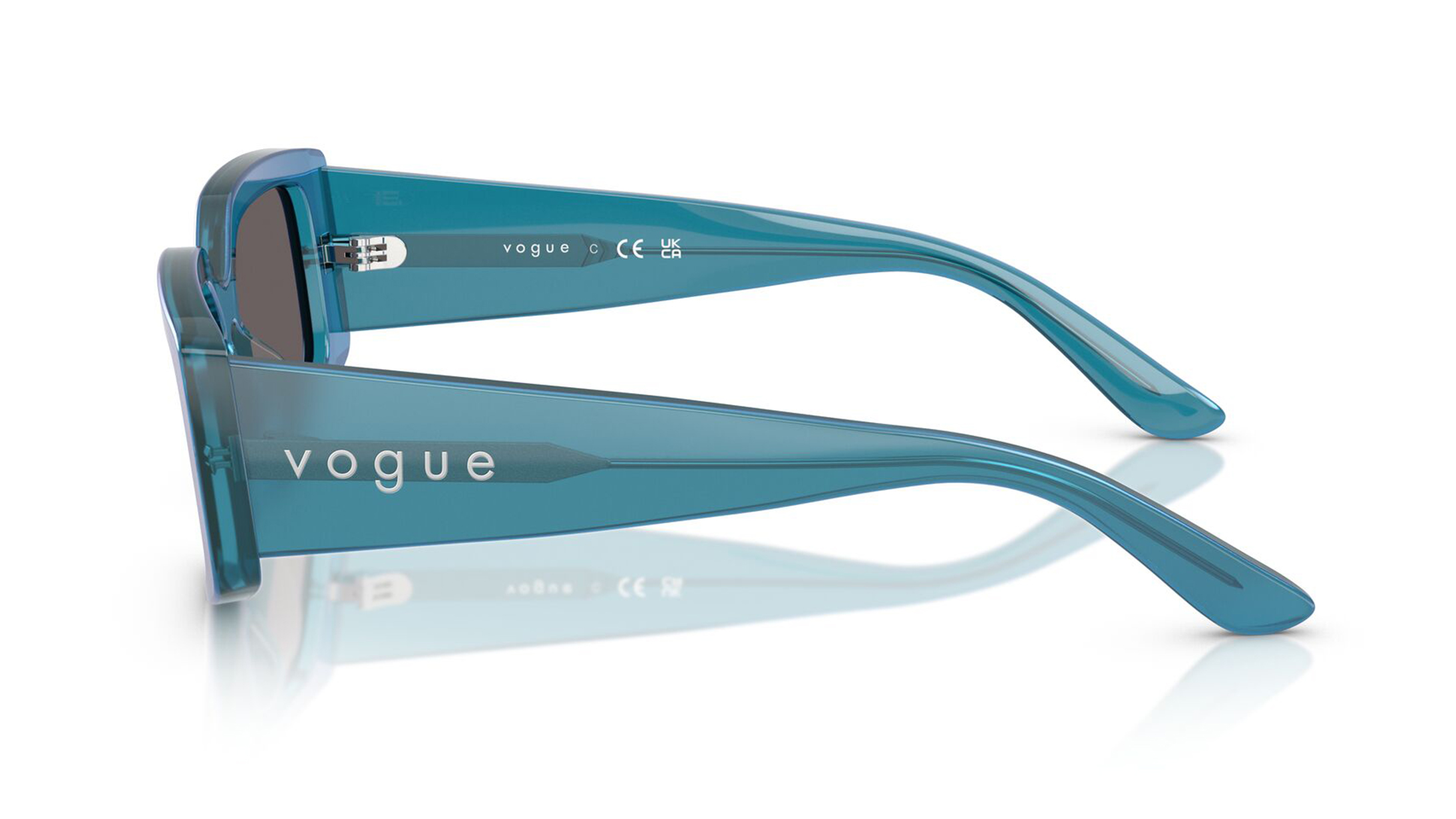 Image 4 of Black Rectangle Sunglasses for Women from Vogue Eyewear Available at Titan Eye+