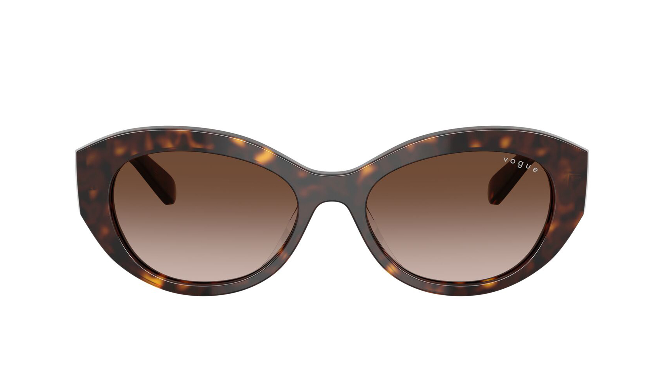 Image 1 of Brown Irregular Sunglasses for Women from Vogue Eyewear Available at Titan Eye+