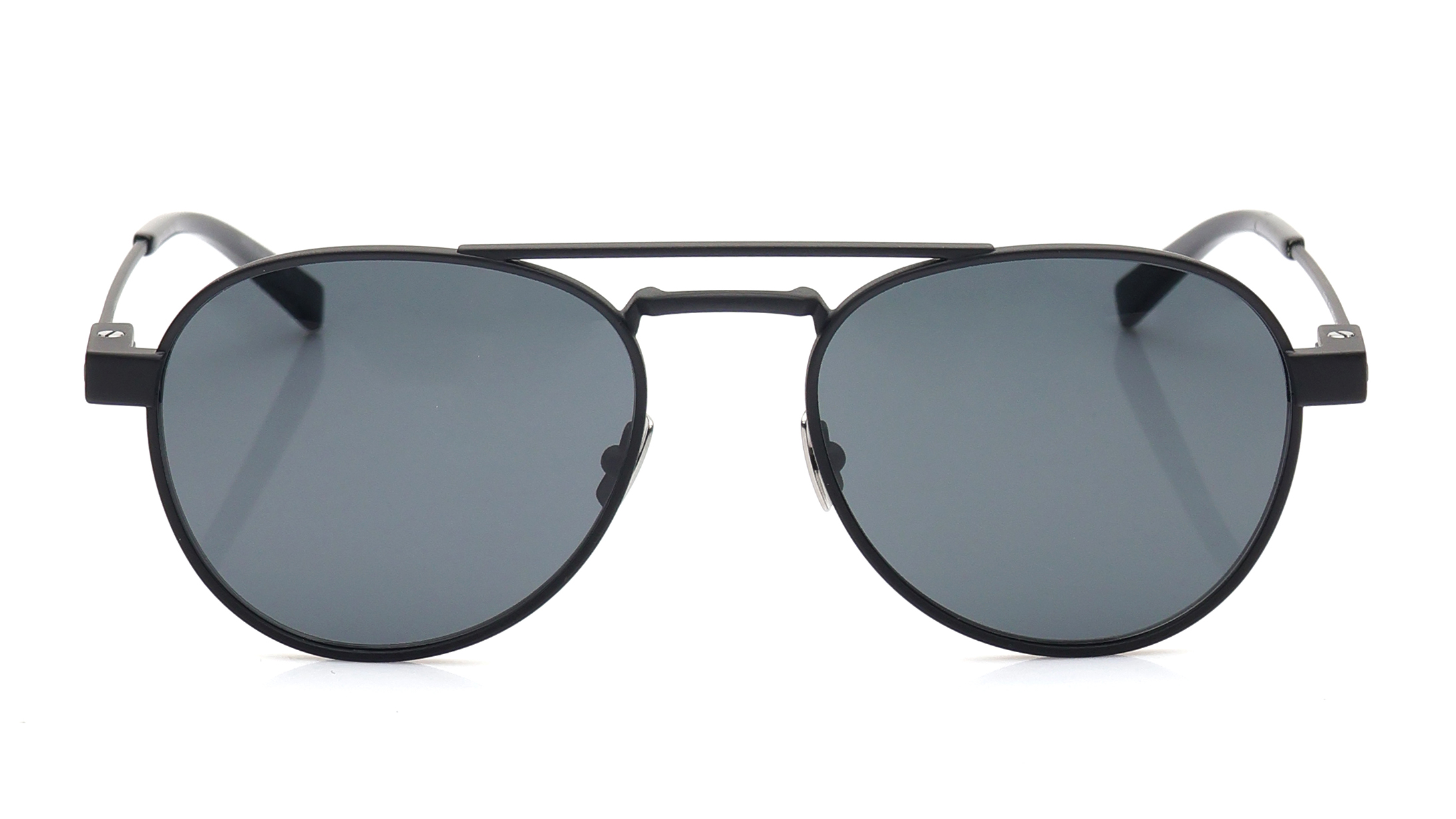 Image 1 of Black Round Sunglasses for Men from Saint Laurent Available at Titan Eye+