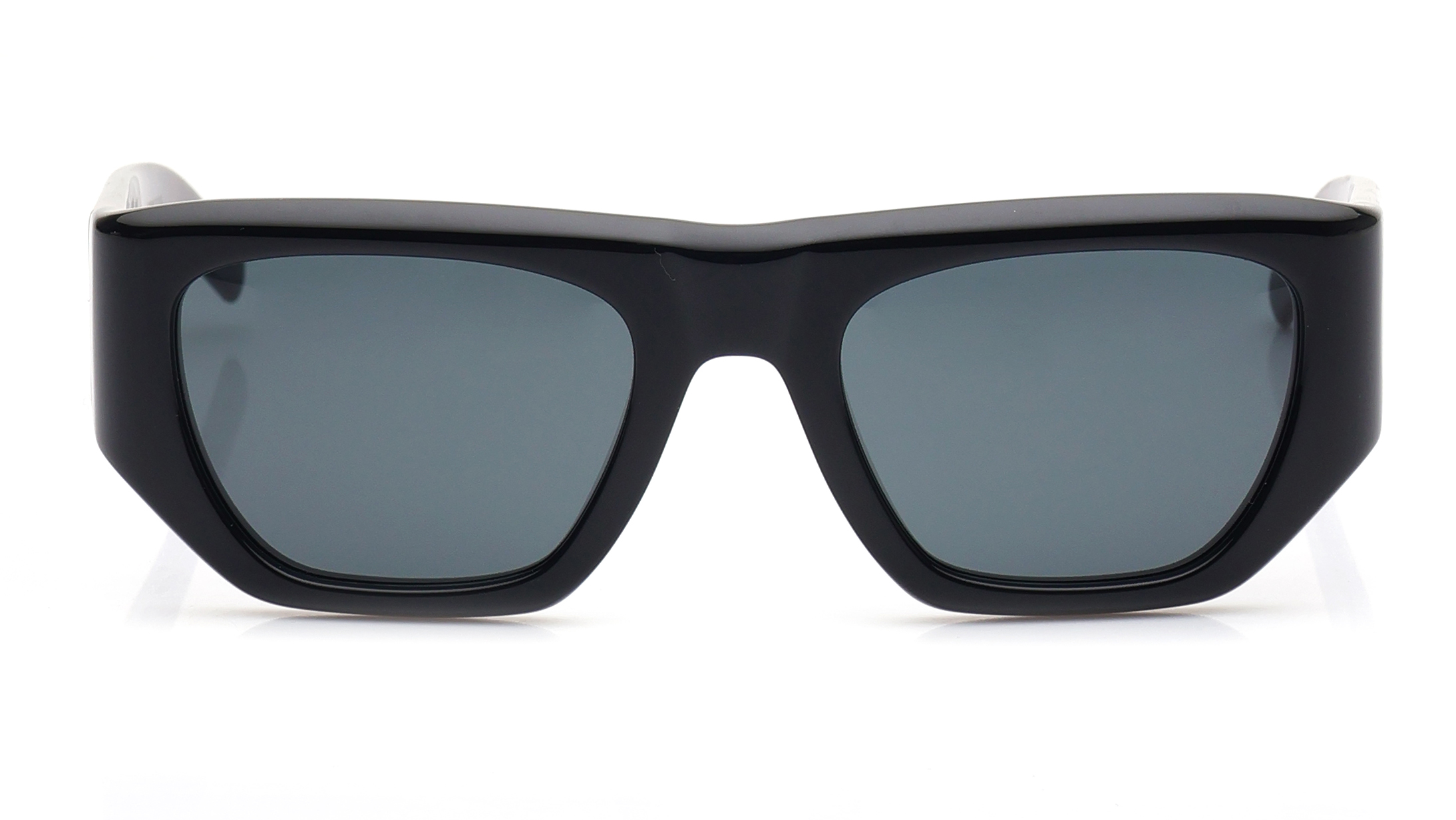 Image 1 of Black Rectangle Sunglasses for Women from Saint Laurent Available at Titan Eye+
