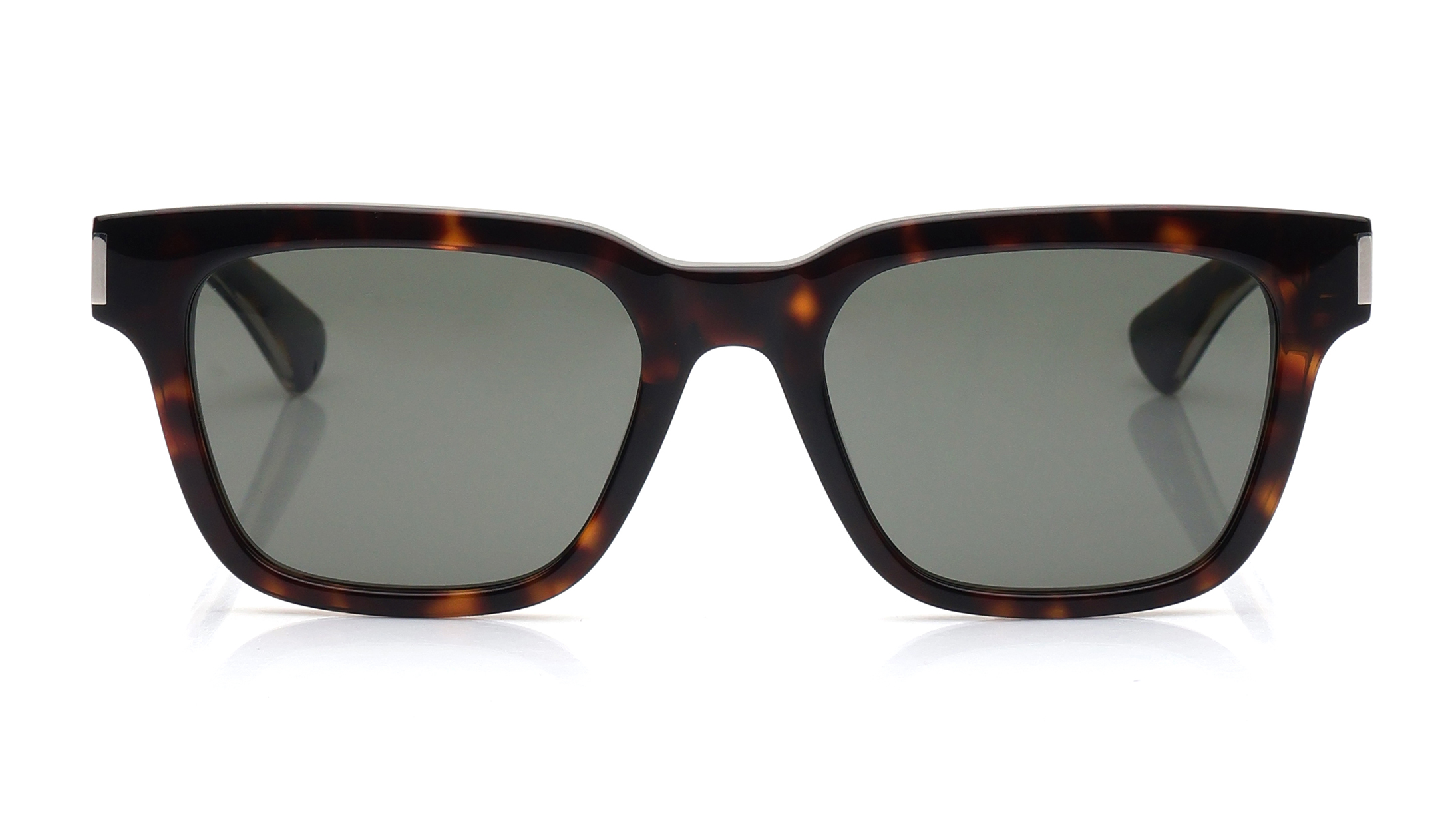 Image 1 of Grey Rectangle Sunglasses for Men and Women from Saint Laurent Available at Titan Eye+