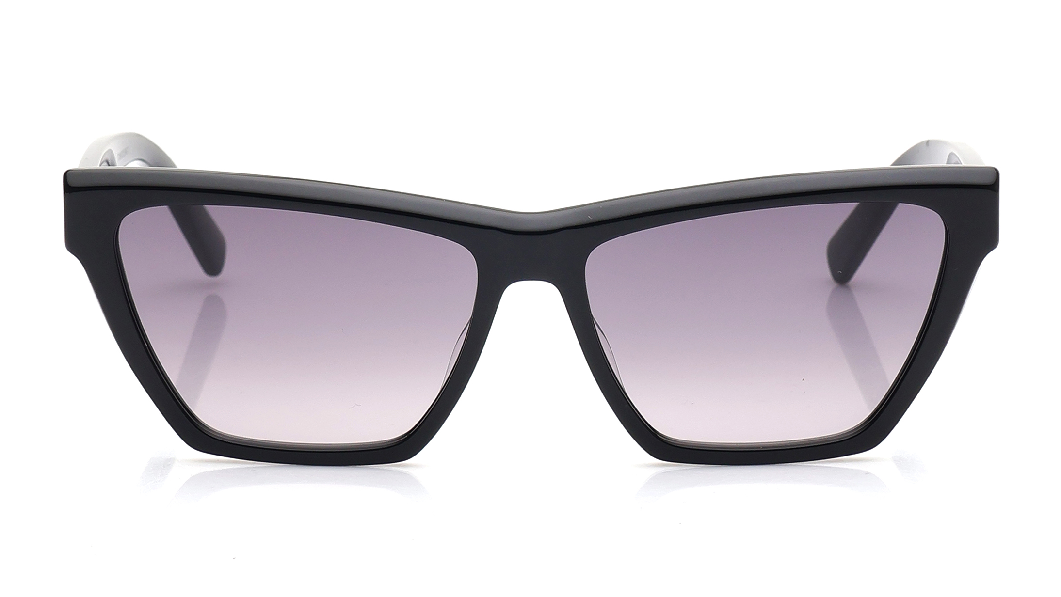 Image 1 of Grey CatEye Sunglasses for Women from Saint Laurent Available at Titan Eye+