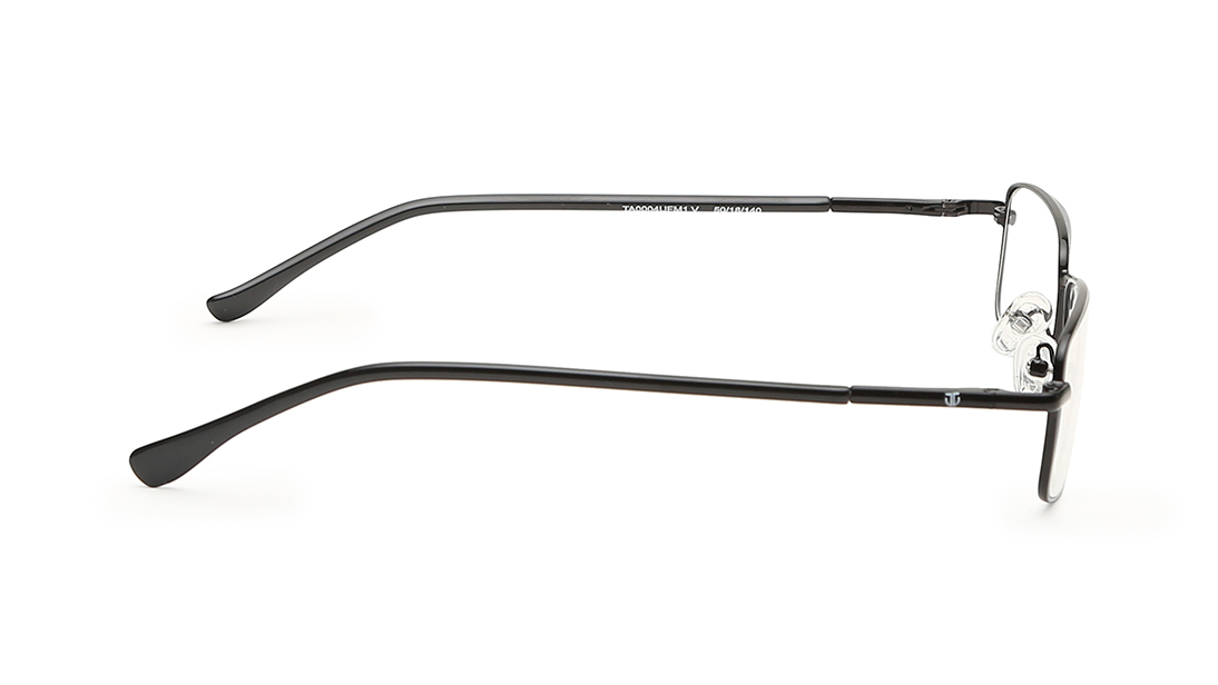 Image 3 of Black Rectangle Rimmed Eyeglasses for Men and Women from Titan Available at Titan Eye+