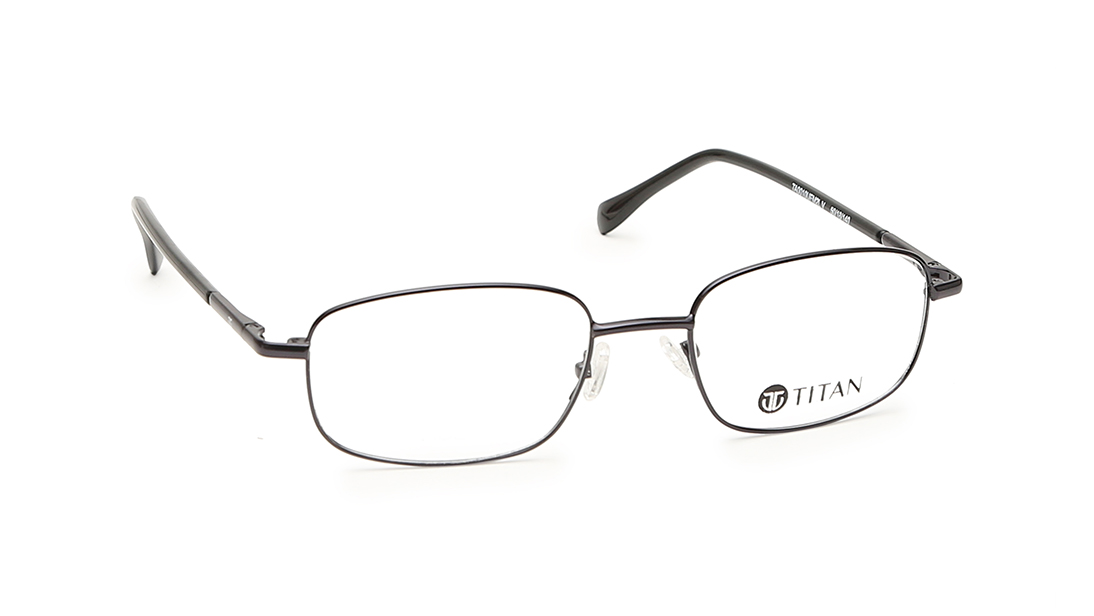 Grey Rectangle Rimmed Eyeglasses for Men and Women