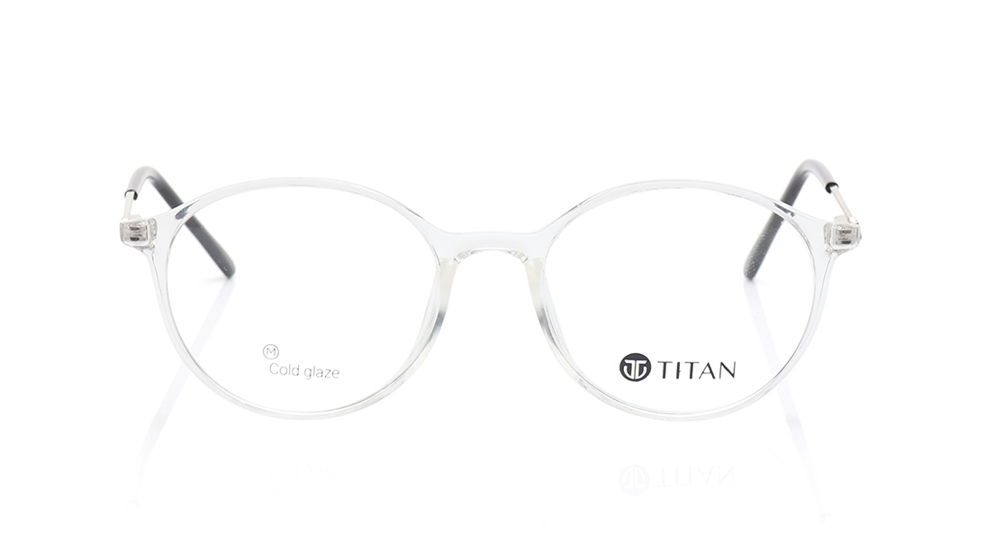 Image 1 of Transparent Round Eyeglasses for Men and Women from Ace by Titan Available at Titan Eye+