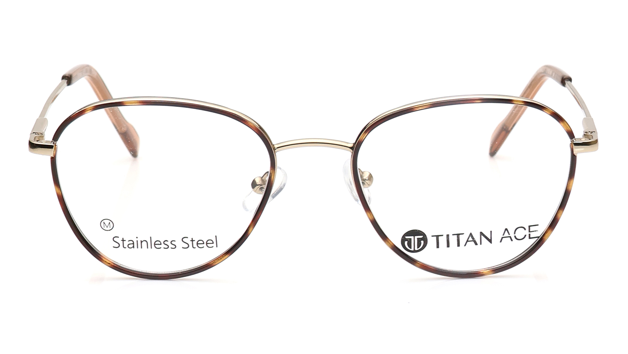 Image 1 of Brown Oval Eyeglasses for Women from Titan Available at Titan Eye+