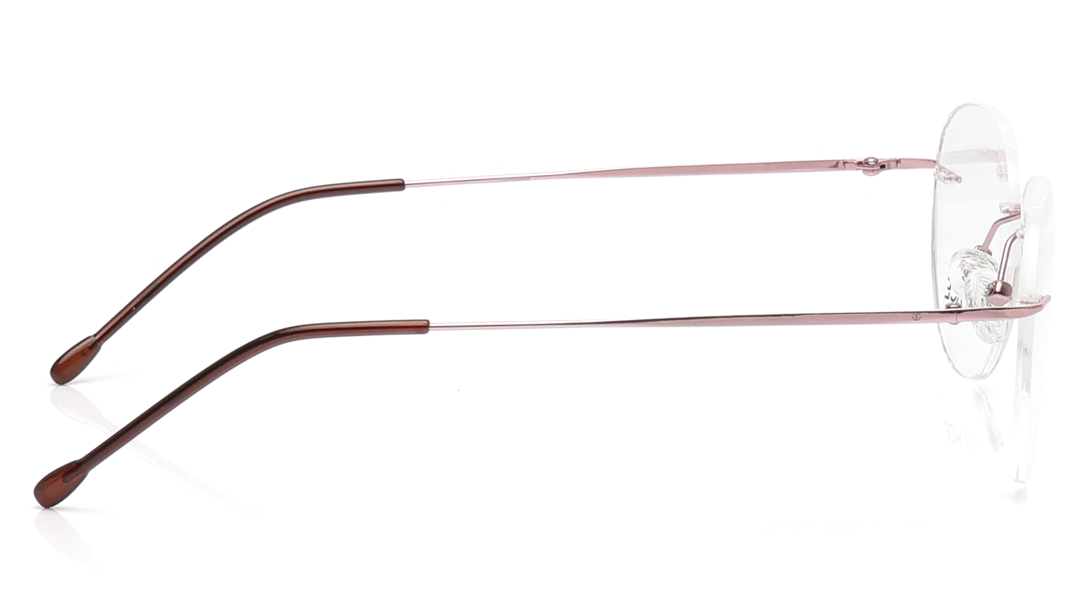 Image 3 of Rose Gold Aviator Eyeglasses for Men from Titan Available at Titan Eye+