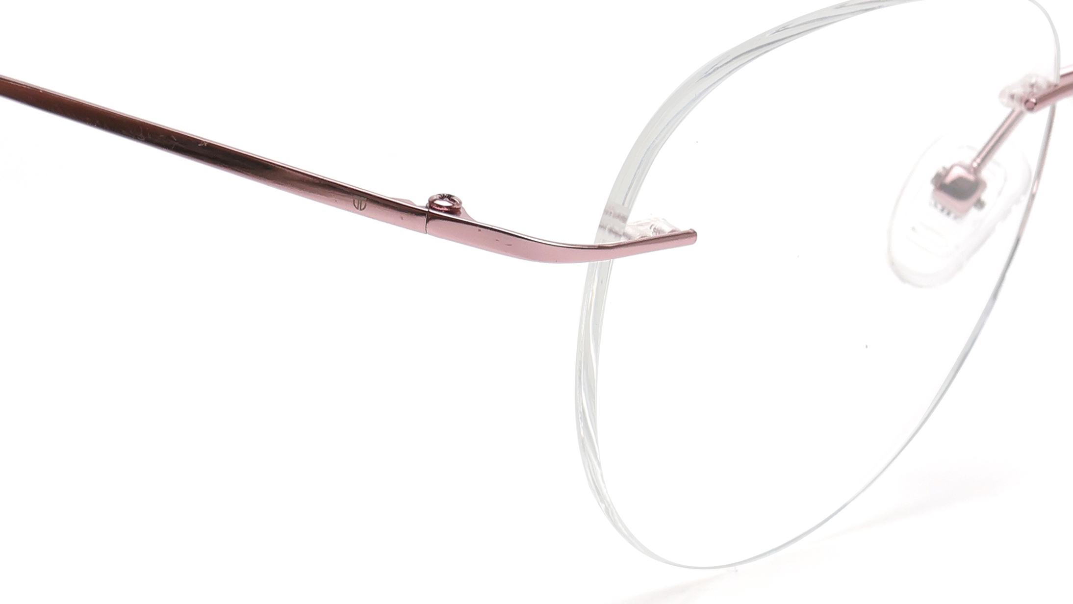 Image 5 of Rose Gold Aviator Eyeglasses for Men from Titan Available at Titan Eye+