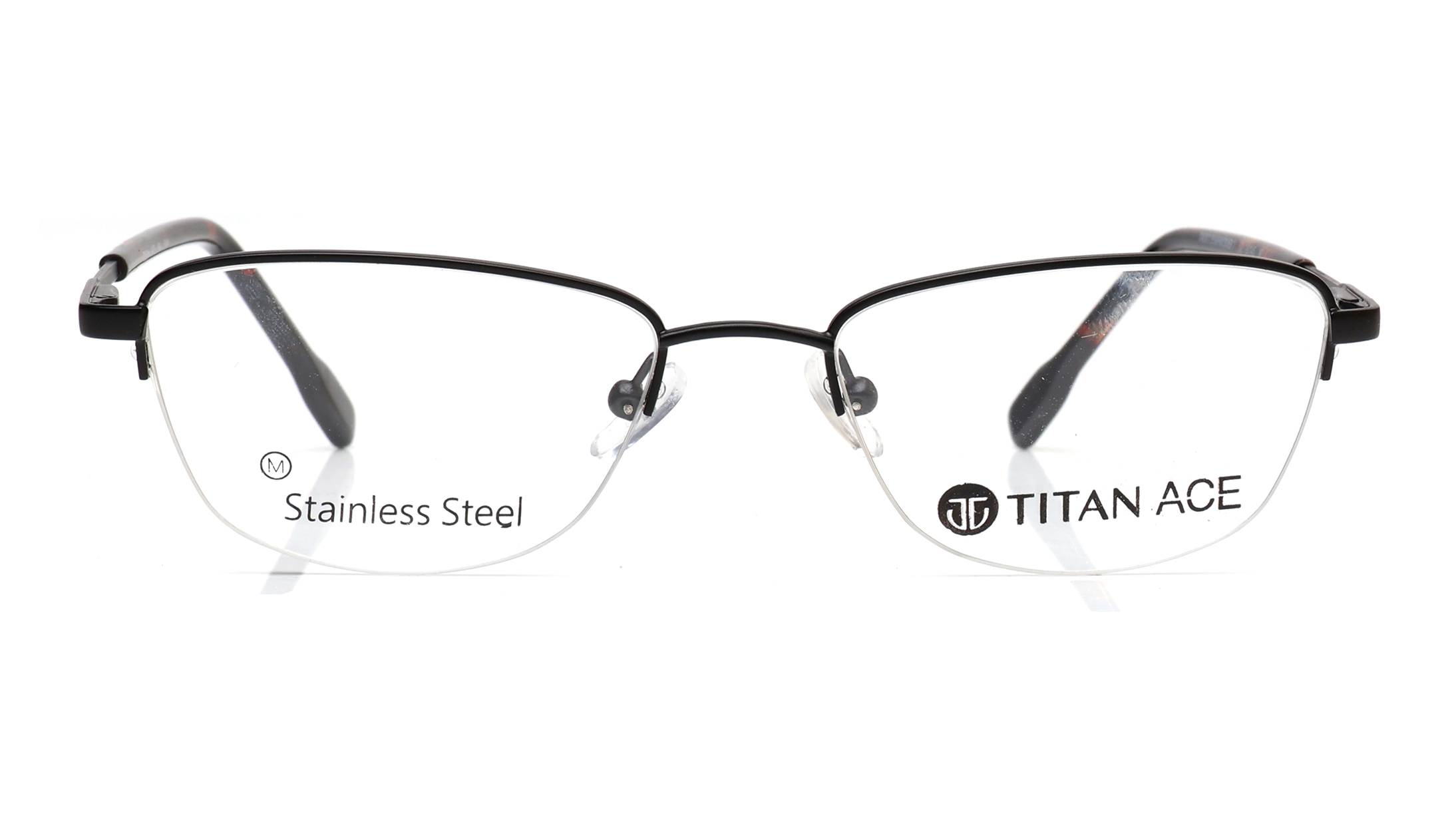 Image 1 of Black CatEye Eyeglasses for Women from Titan Available at Titan Eye+